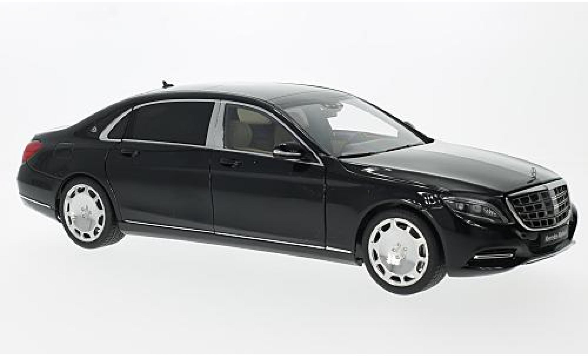 Mercedes CLA 1/18 AUTOart Maybach Classe S (S600) (SWB) zwart 2015 modelauto
