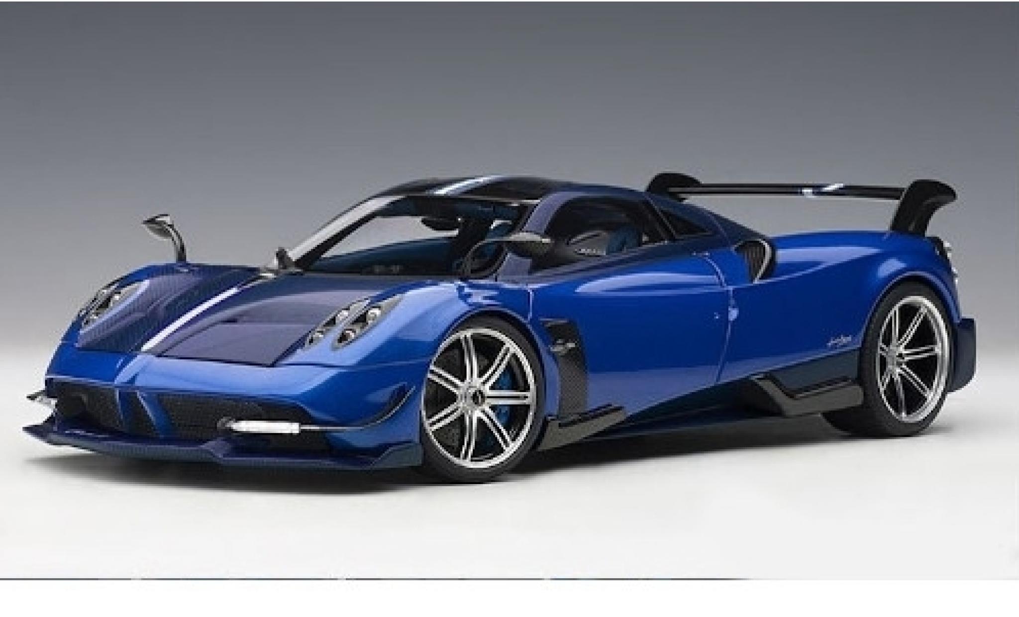 Pagani Huayra 1/18 AUTOart BC blauw/carbon 2016 modelauto