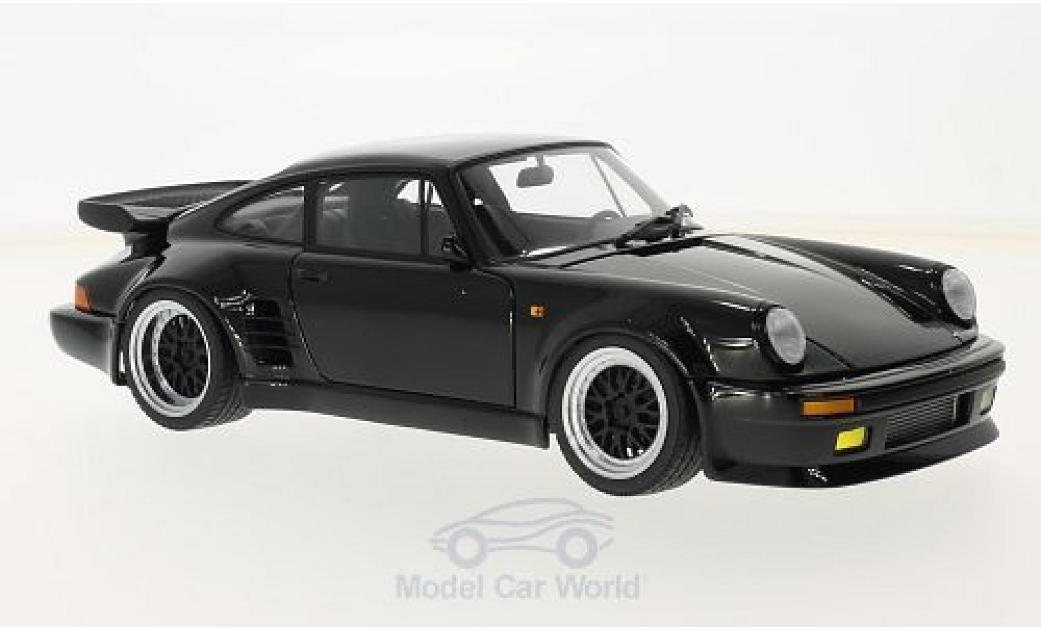 Porsche 930 Turbo 1/18 AUTOart 911 () Turbo zwart Wangan Midnight Blackbird modelauto