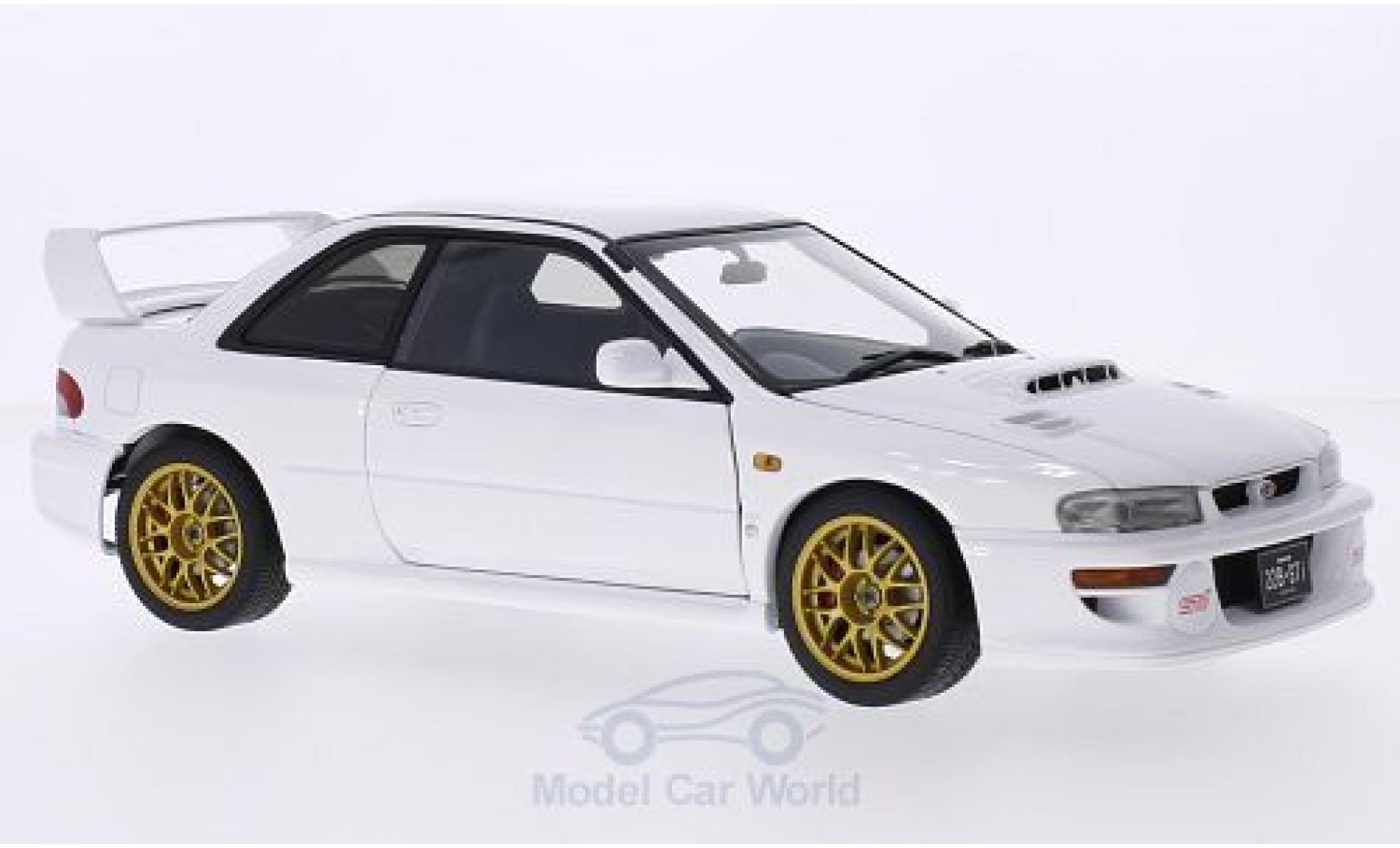 Subaru Impreza 22B 1/18 AUTOart 22B wit 1998 modelauto