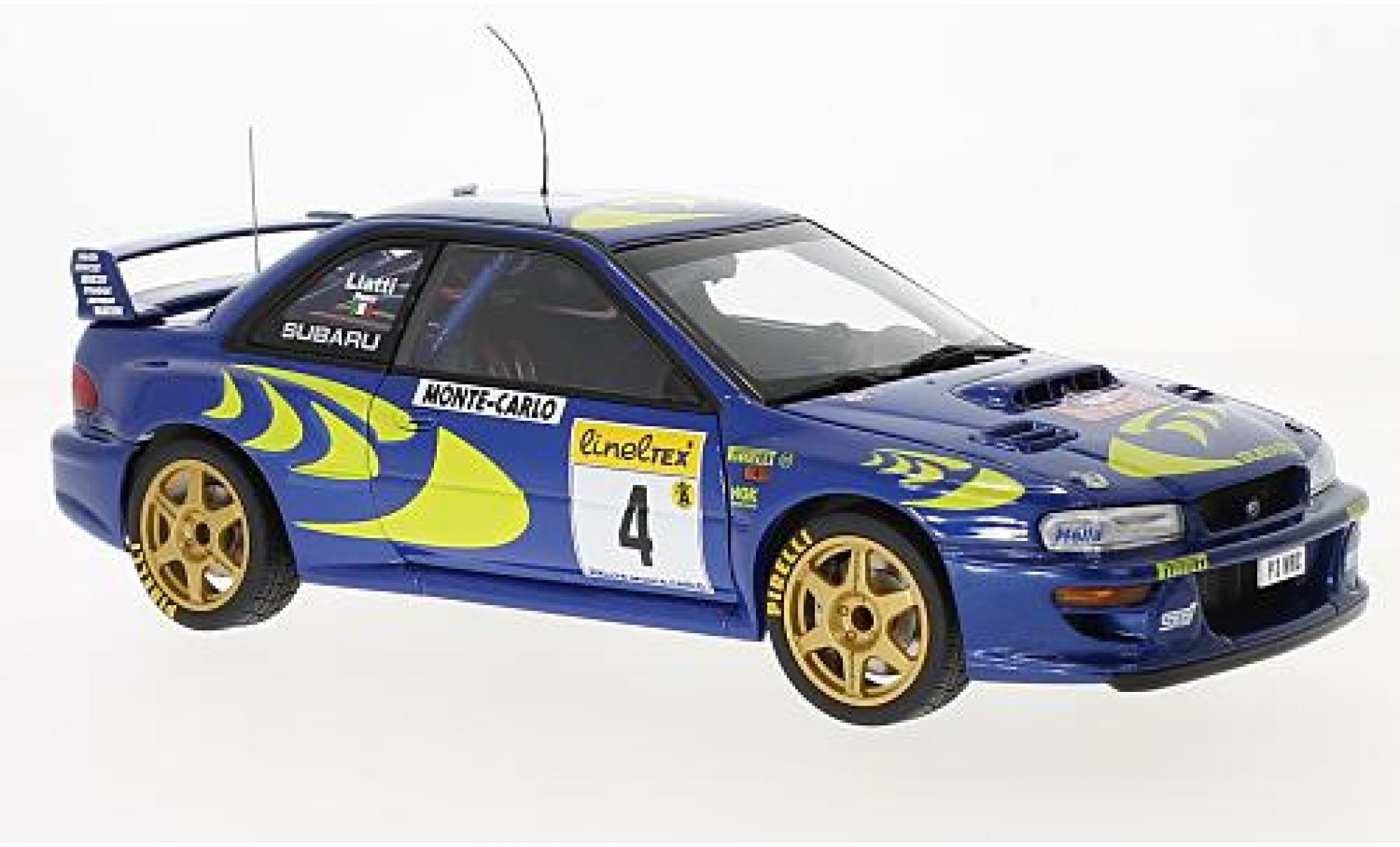 Subaru Impreza 1/18 AUTOart WRC No.4 Rallye Monte Carlo 1997 P.Liatti/F.Pons modelauto