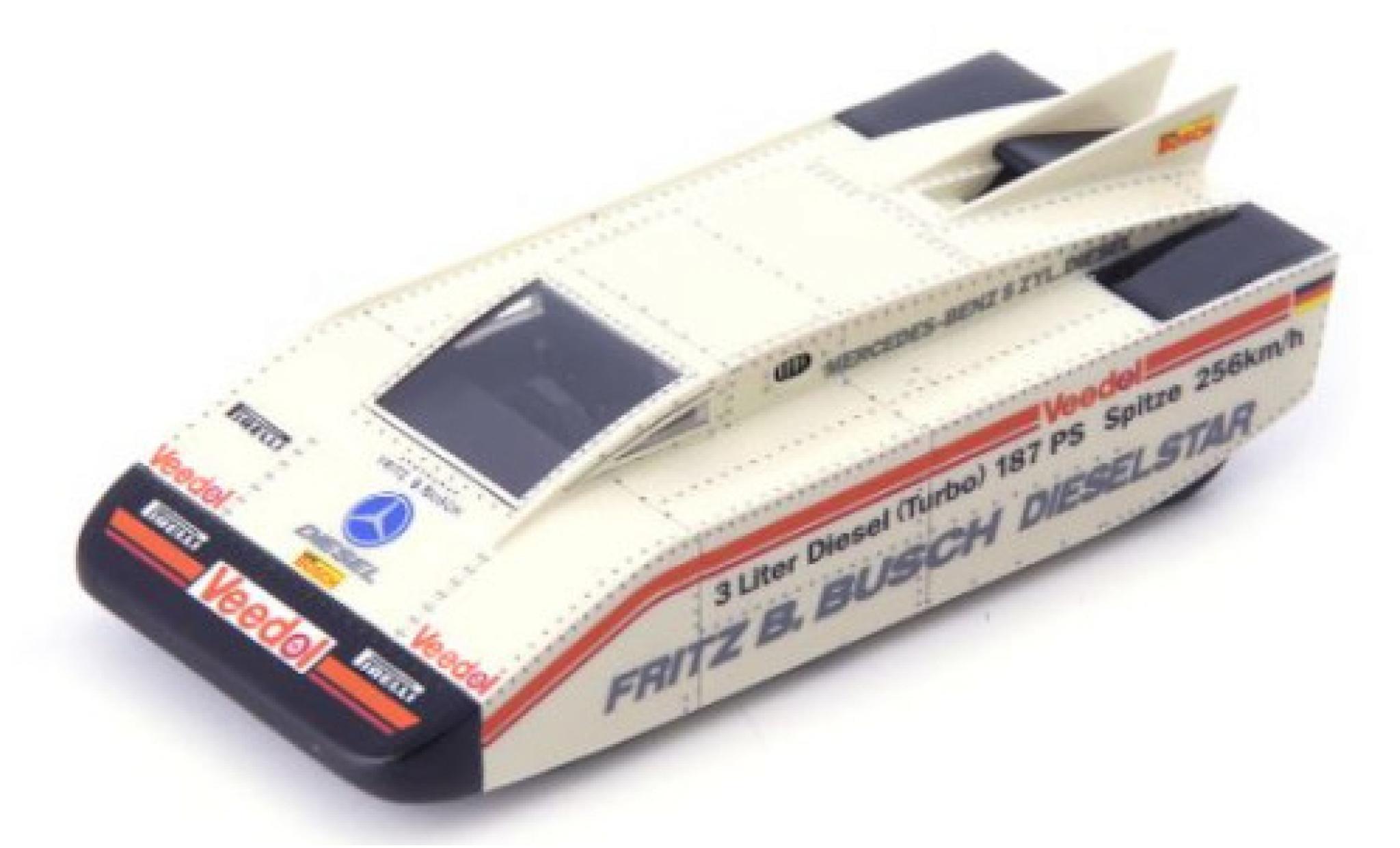 Mercedes CLA 1/43 AutoCult Fritz B. Busch Dieselstar beige clair/D&eacute;corer 1975 modelauto