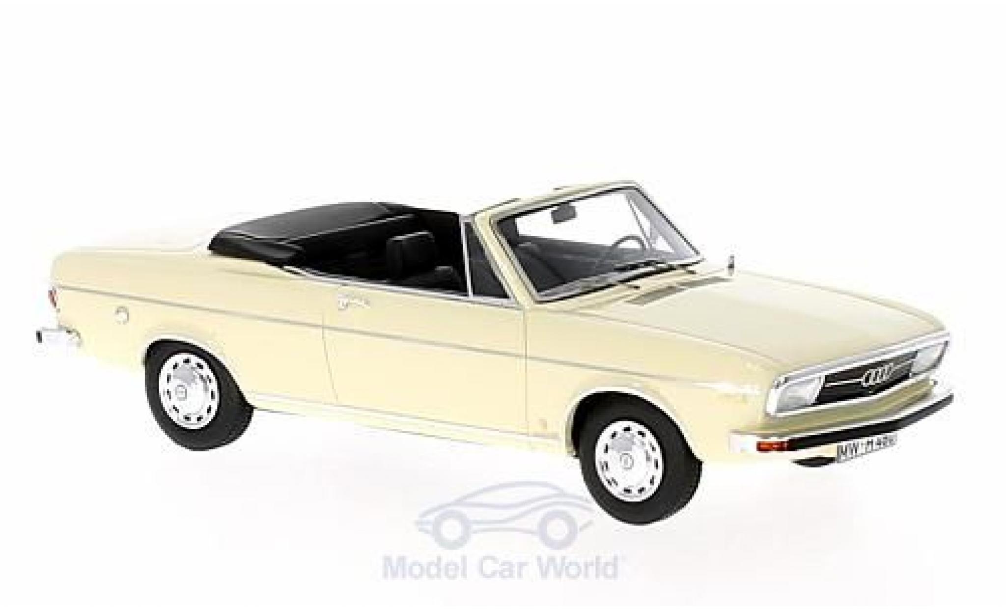 Audi 100 LS 1/43 AutoCult LS Cabriolet beige 1969 modelauto