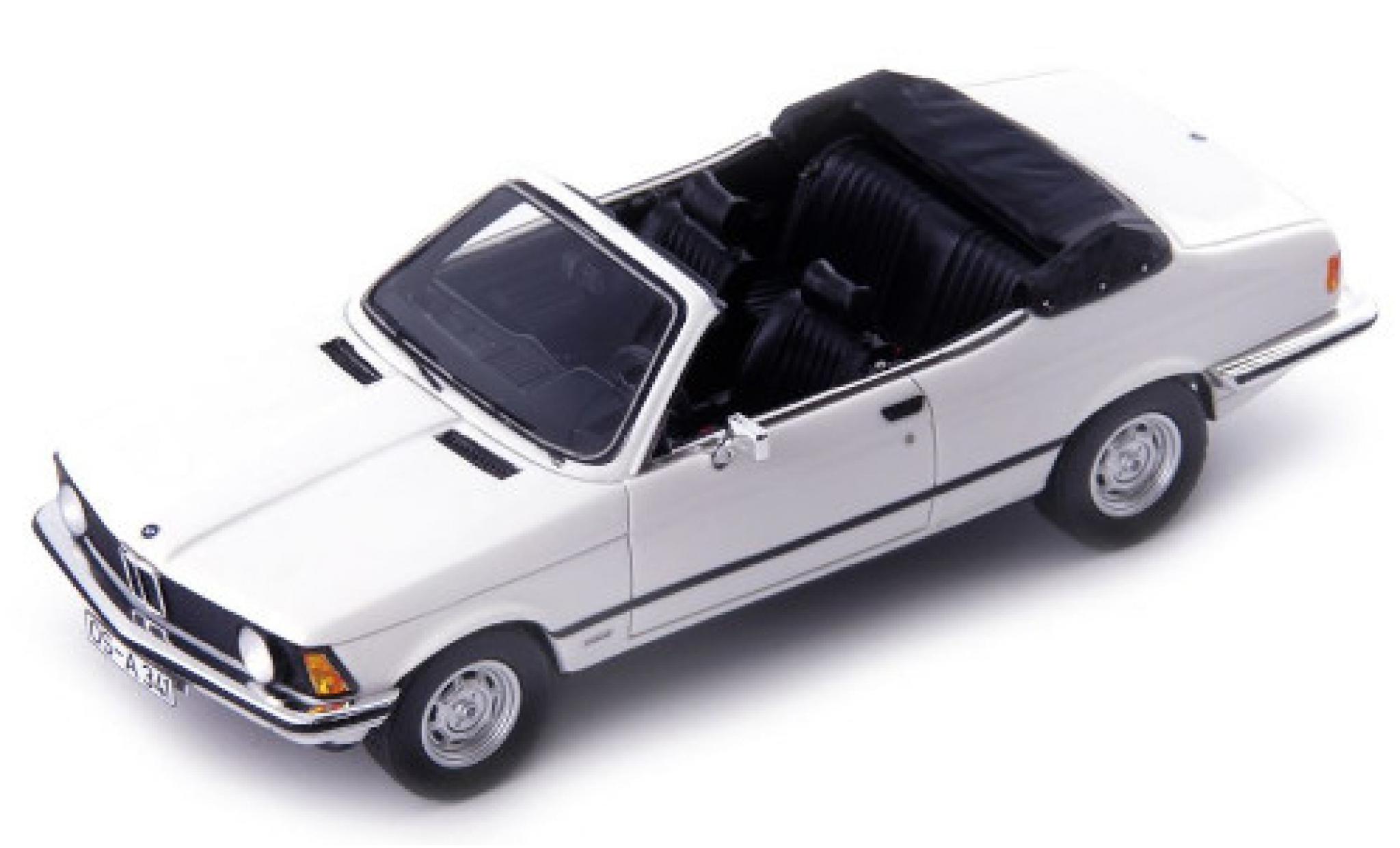 Bmw 316 1/43 AutoCult Autocult/Avenue 43 cabriolet proodotype Karmann wit 1975 modelauto