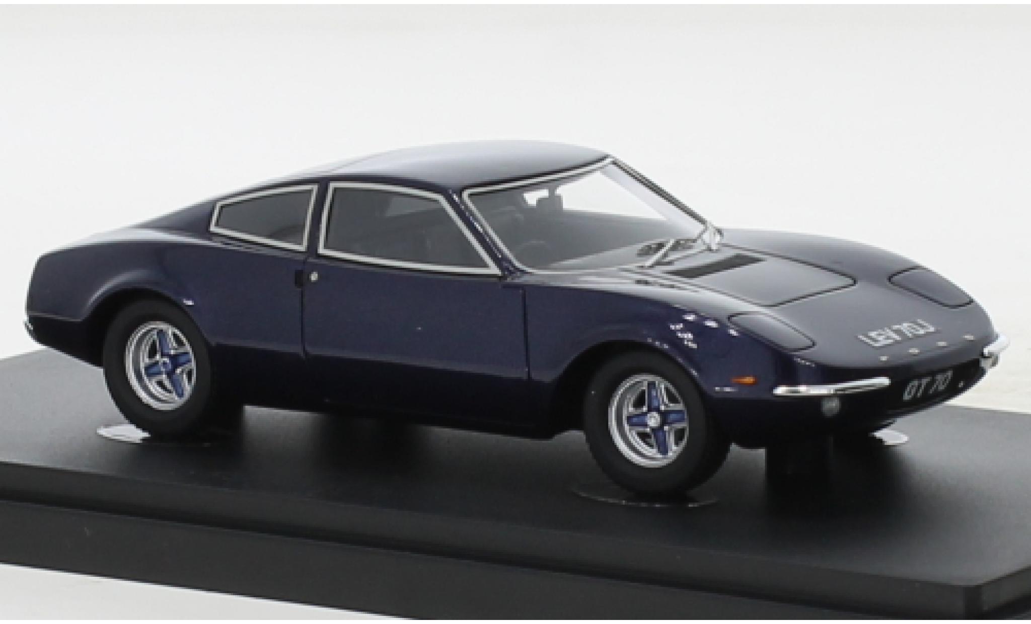 Ford GT 1/43 AutoCult Autocult/Avenue 43 70 blauw fonc&eacute; RHD 1970 modelauto