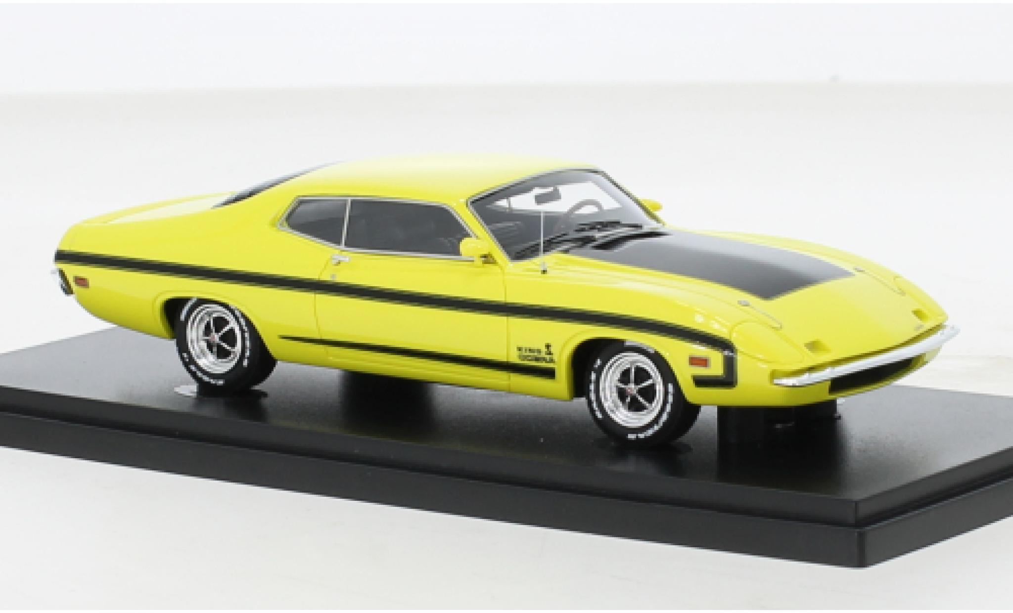 Ford Torino 1/43 AutoCult Autocult/Avenue 43 King Cobra geel/zwart 1970 modelauto