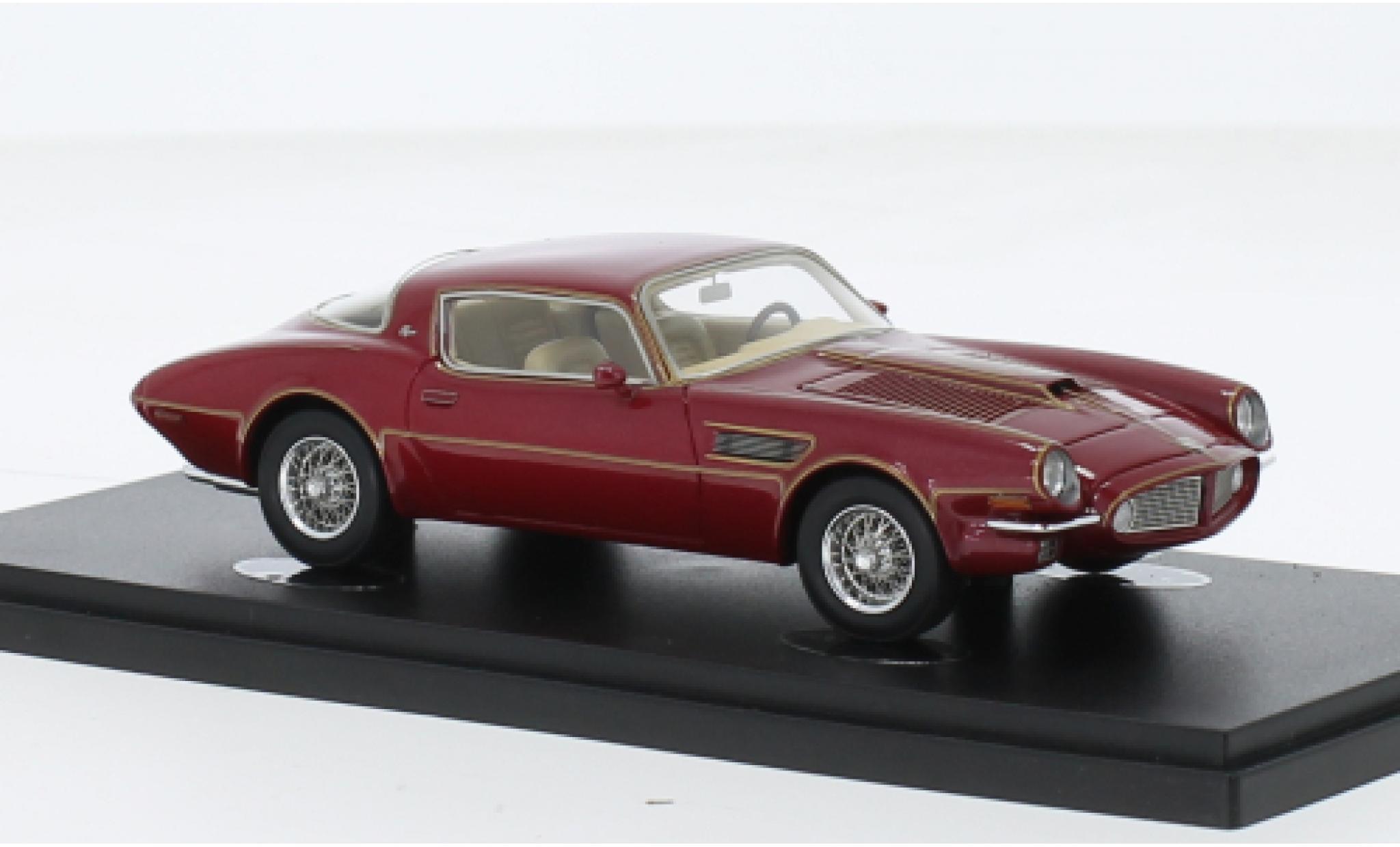Pontiac Firebird 1/43 AutoCult Autocult/Avenue 43 Pegasus 365 metallic rood fonc&eacute; 1970 modelauto