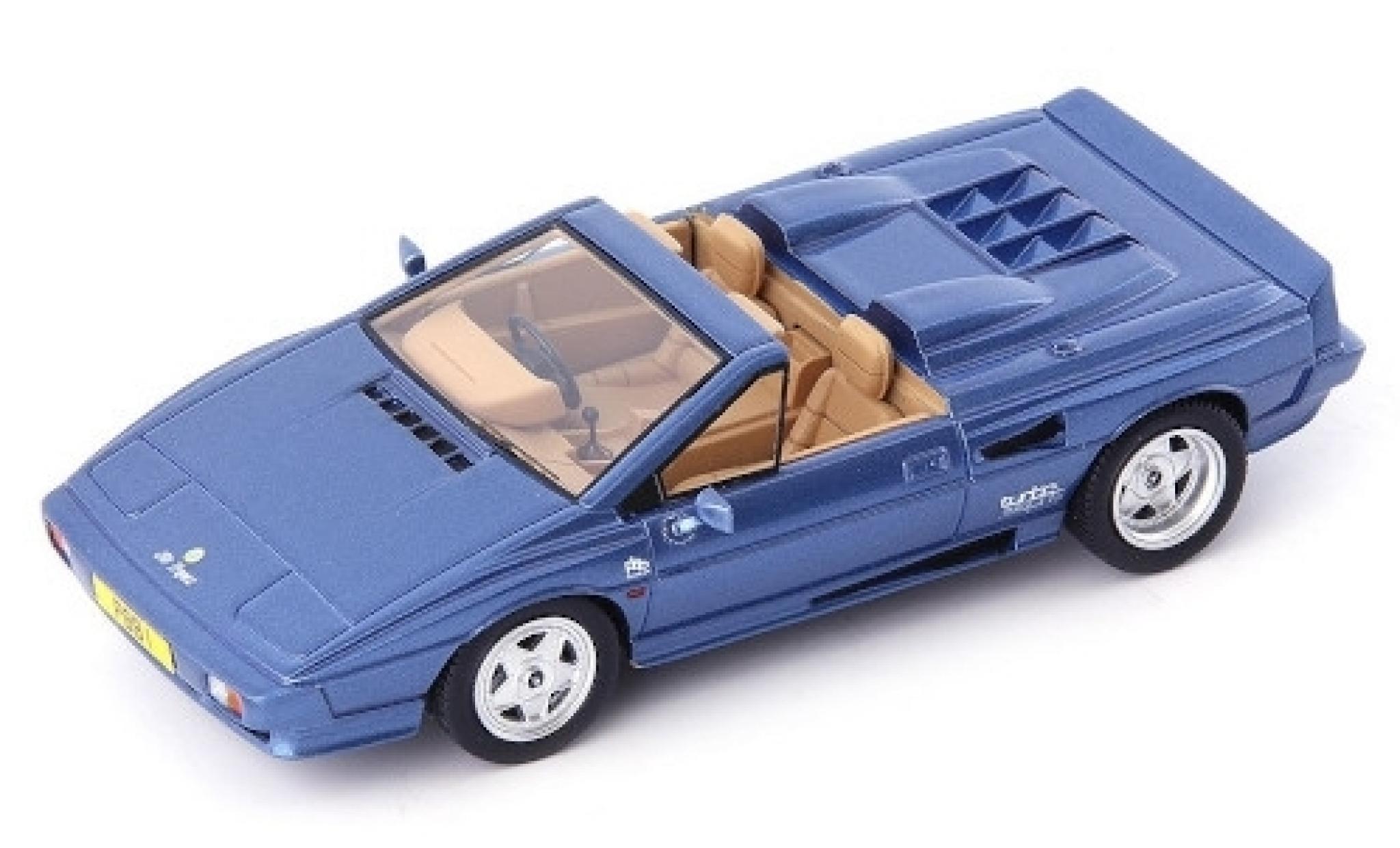 Lotus Esprit 1/43 AutoCult Turbo PBB St. Tropez Cabriolet metallic blauw RHD 1990 modelauto