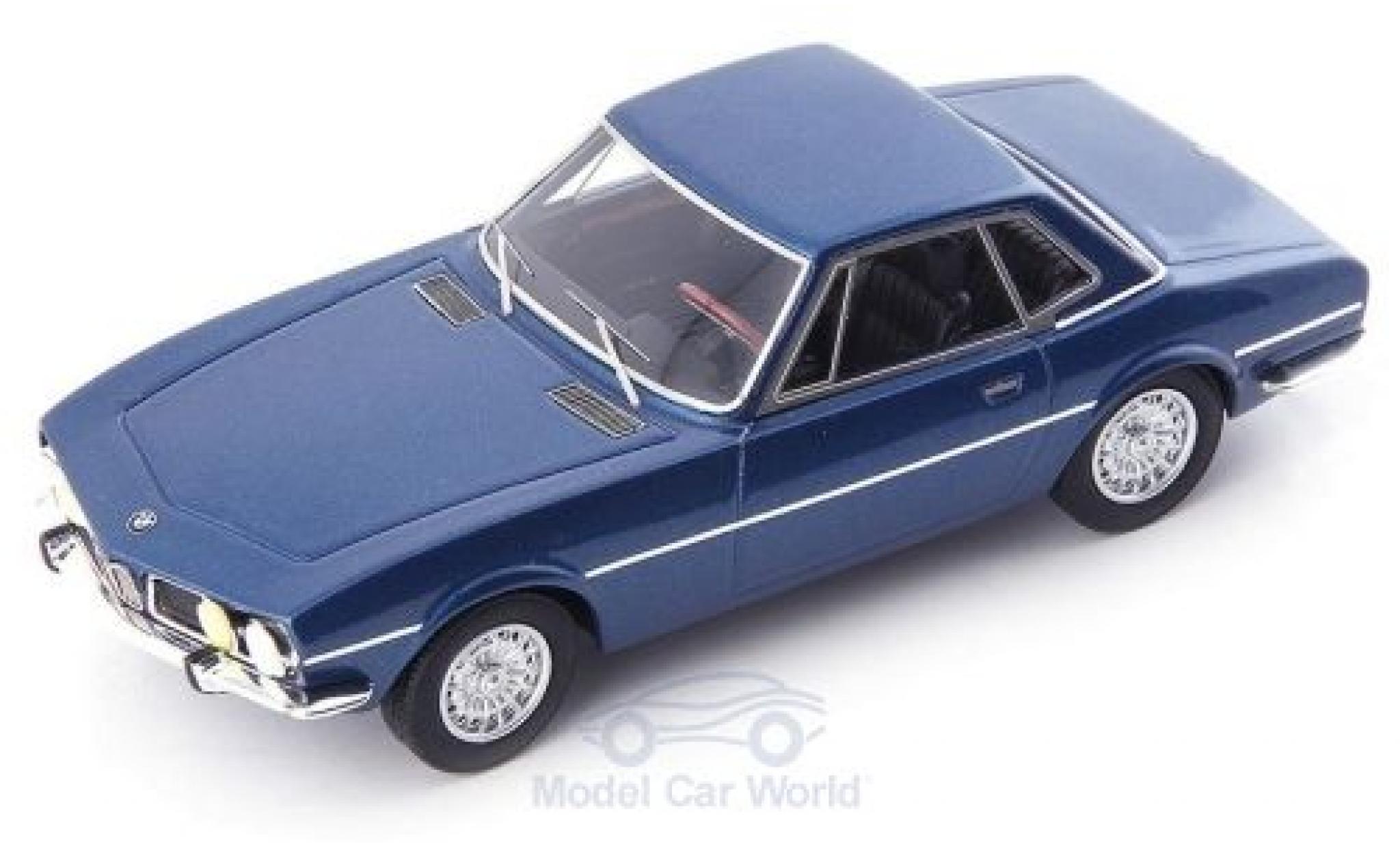 Bmw 1600 1/43 AutoCult ti Coupe Paul Bracq blauw 1969 modelauto