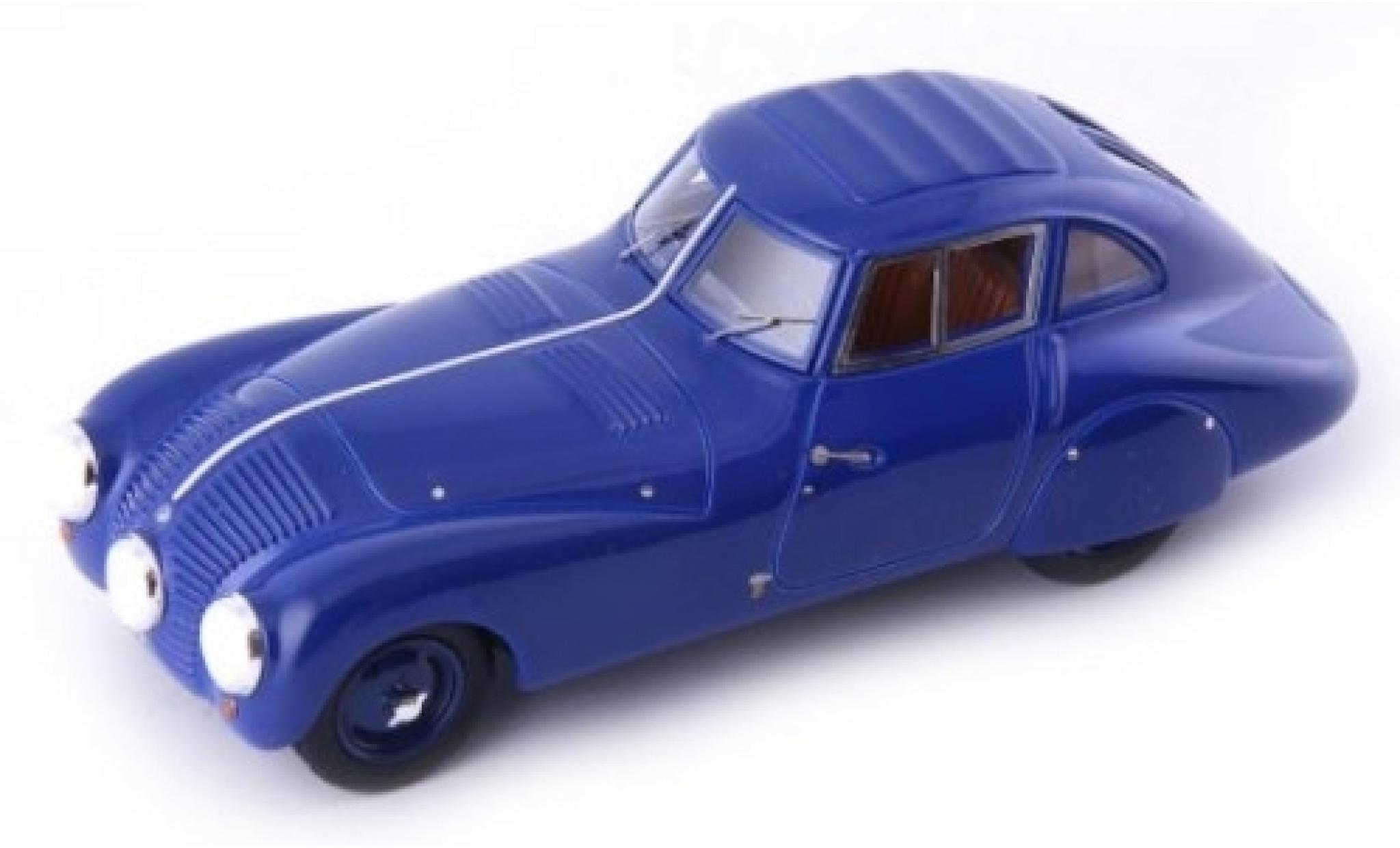 Bmw 328 1/43 AutoCult Stromlinie-Versuchswagen blauw 1937 modelauto
