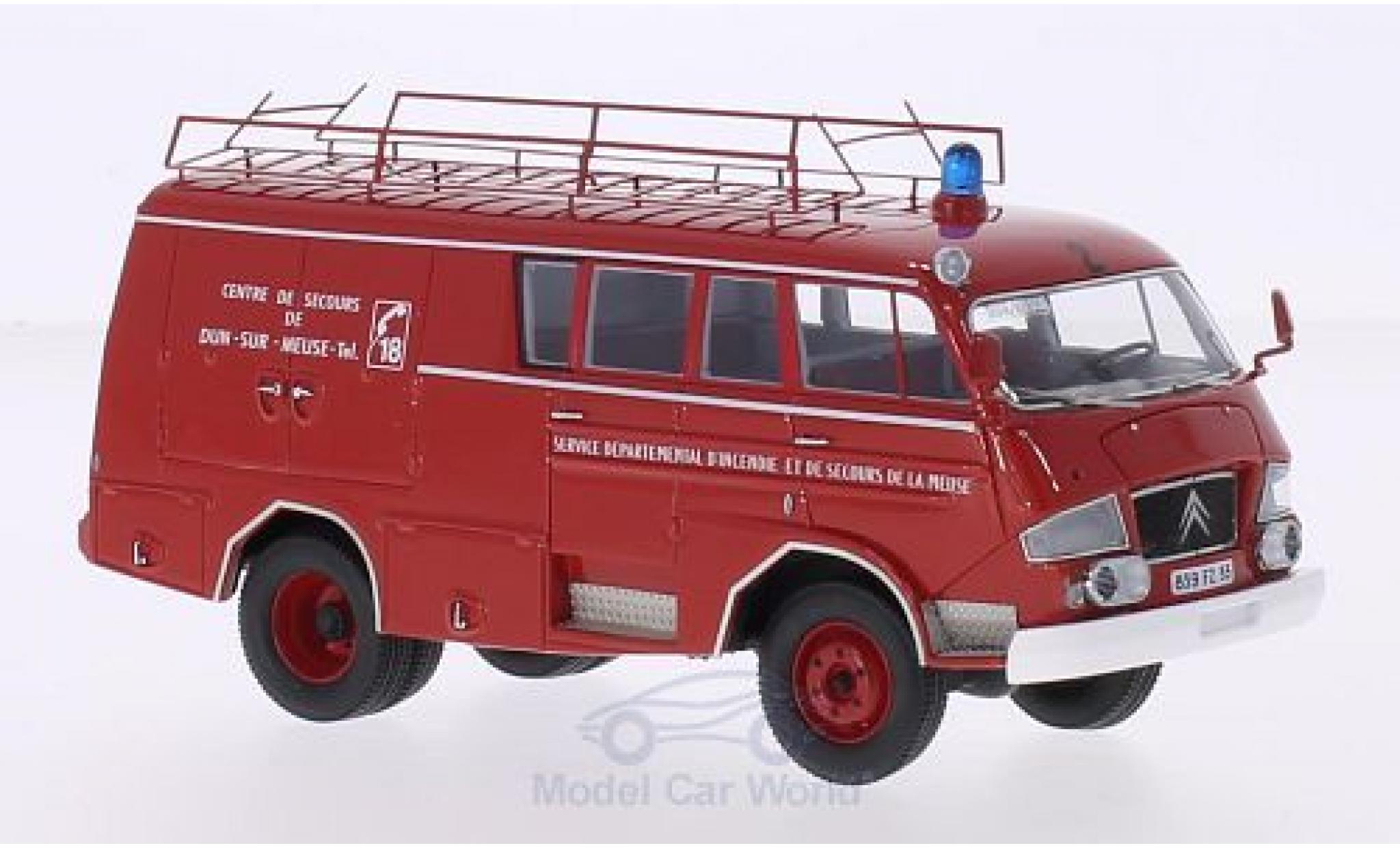 Citroen C3 1/43 AutoCult 50 Belphegor Guinard Centre de Secours de Dun-Sur-Meuse 1966 Brandweer (F) modelauto