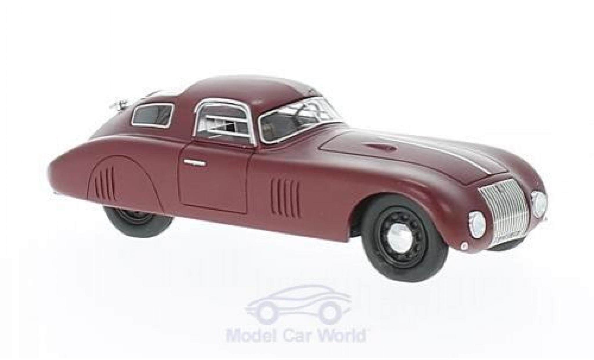 Fiat 1500 1/43 AutoCult Barchetta Kompressor rood 1943 modelauto