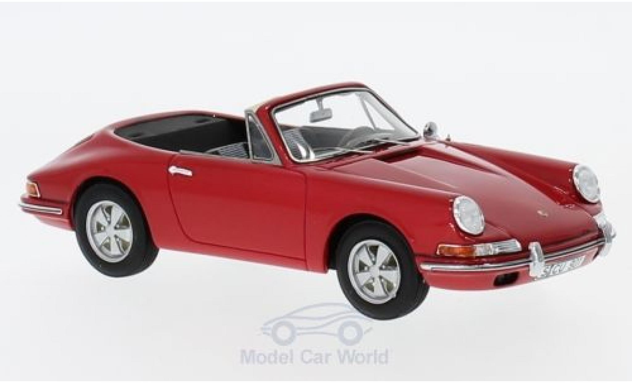Porsche 901 1/43 AutoCult Cabrio Karmann rood modelauto