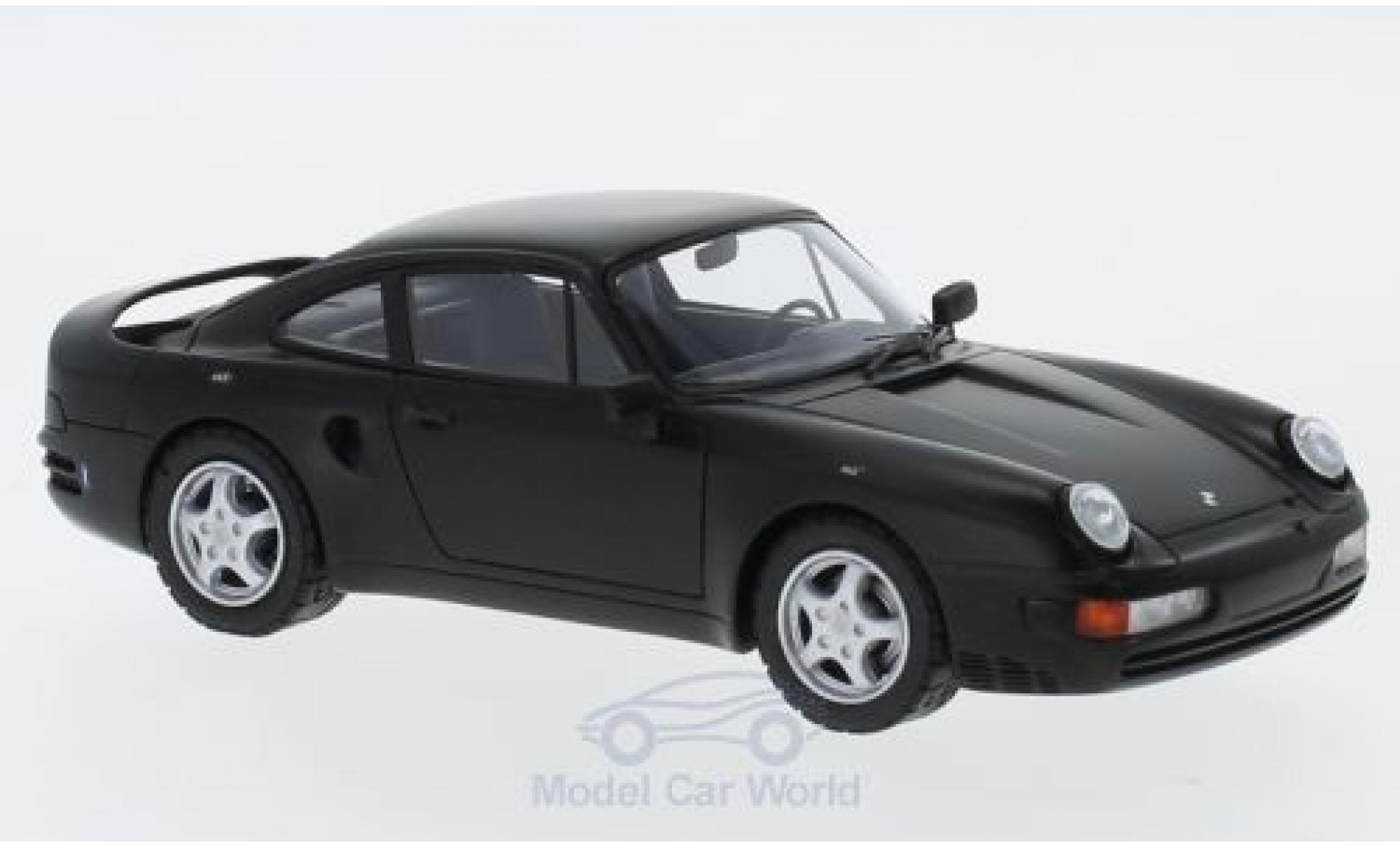 Porsche 956 1/43 AutoCult V8 matt-zwart 1988 modelauto