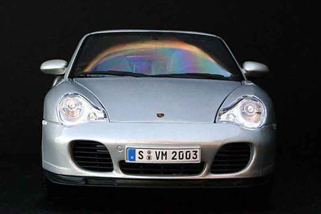 Porsche 911 Turbo cabriolet grijs 1/18 Maisto