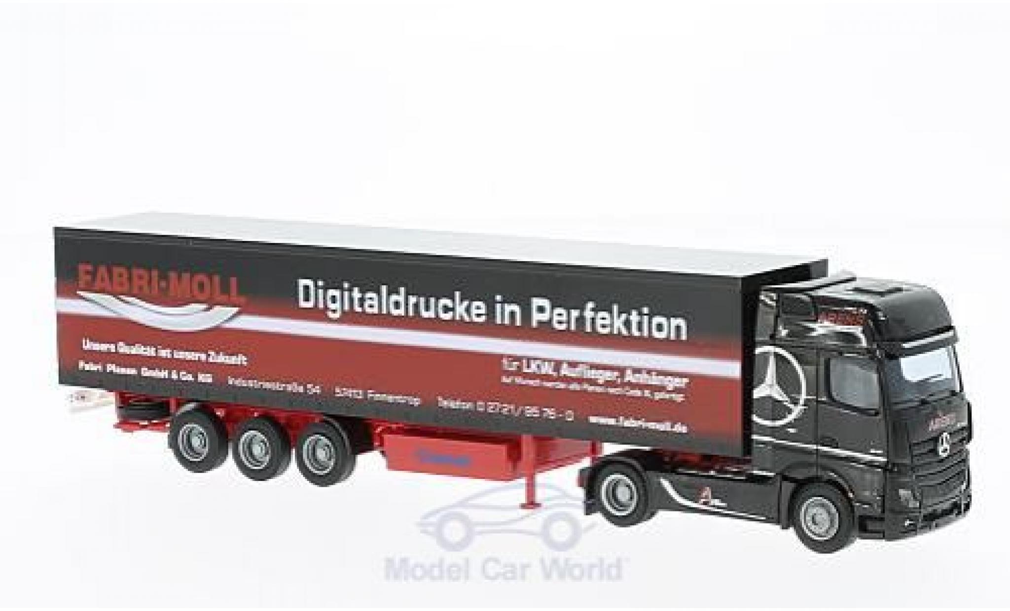 Mercedes Actros 1/87 AWM 2 Giga / Aerop. Arens Gardinenplanen-SZ modelauto