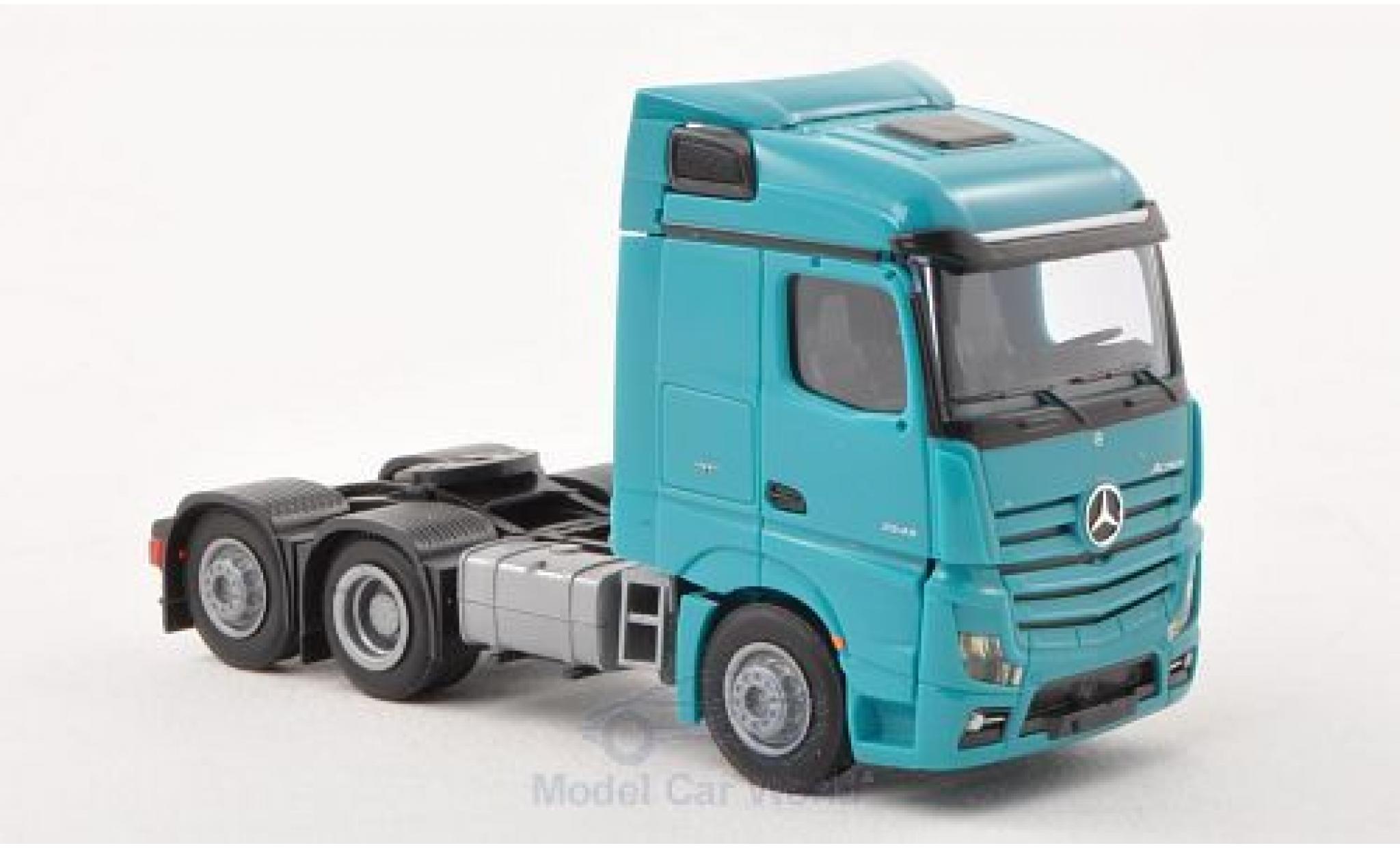Mercedes Actros 1/87 AWM 2 Streamspace/Aerop. t&uuml;rkis Solo-Zugmaschine 3-achig t&uuml;rkis modelauto