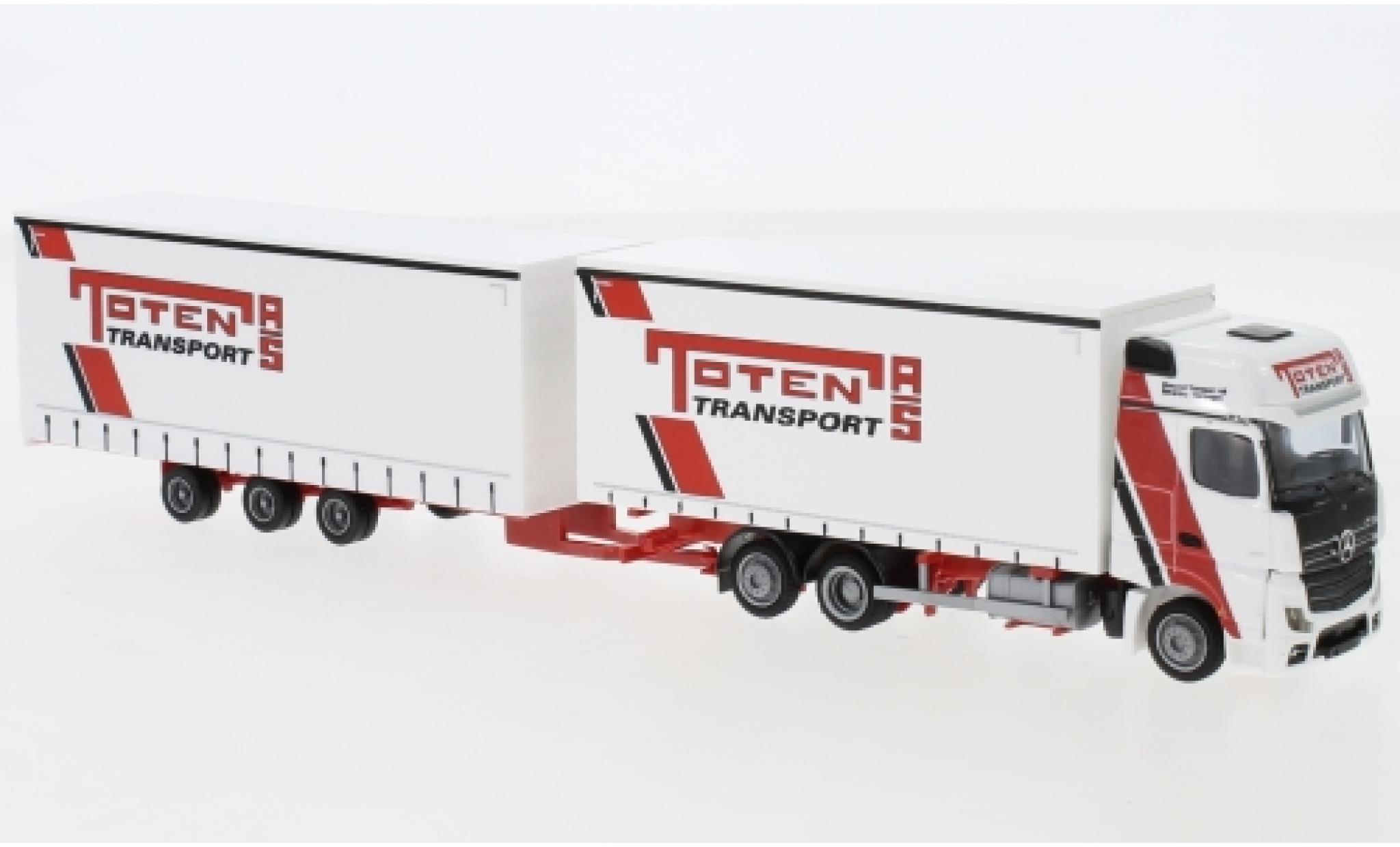 Mercedes Actros 1/87 AWM 5 GigaSpace Toten Transport AS Tridemh&auml;ngerzug modelauto