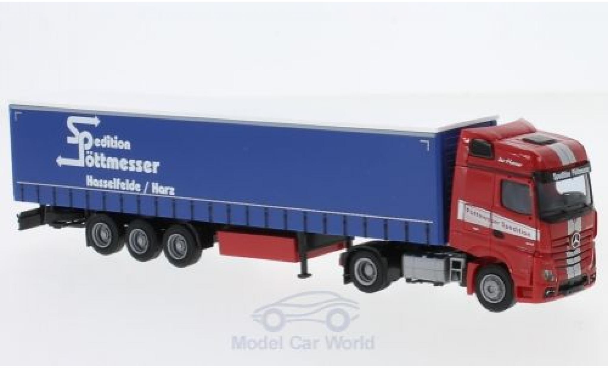 Mercedes Actros 1/87 AWM 2 Big. Aerop. P&ouml;ttmesser G-KSZ modelauto