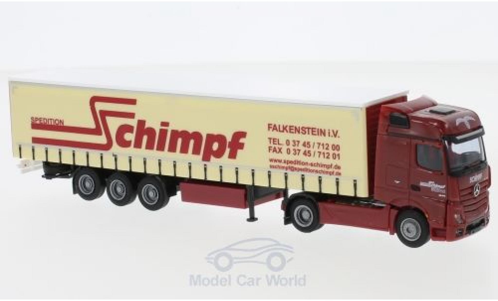 Mercedes Actros 1/87 AWM 2 Big./Aerop. Schimpf G-KSZ modelauto