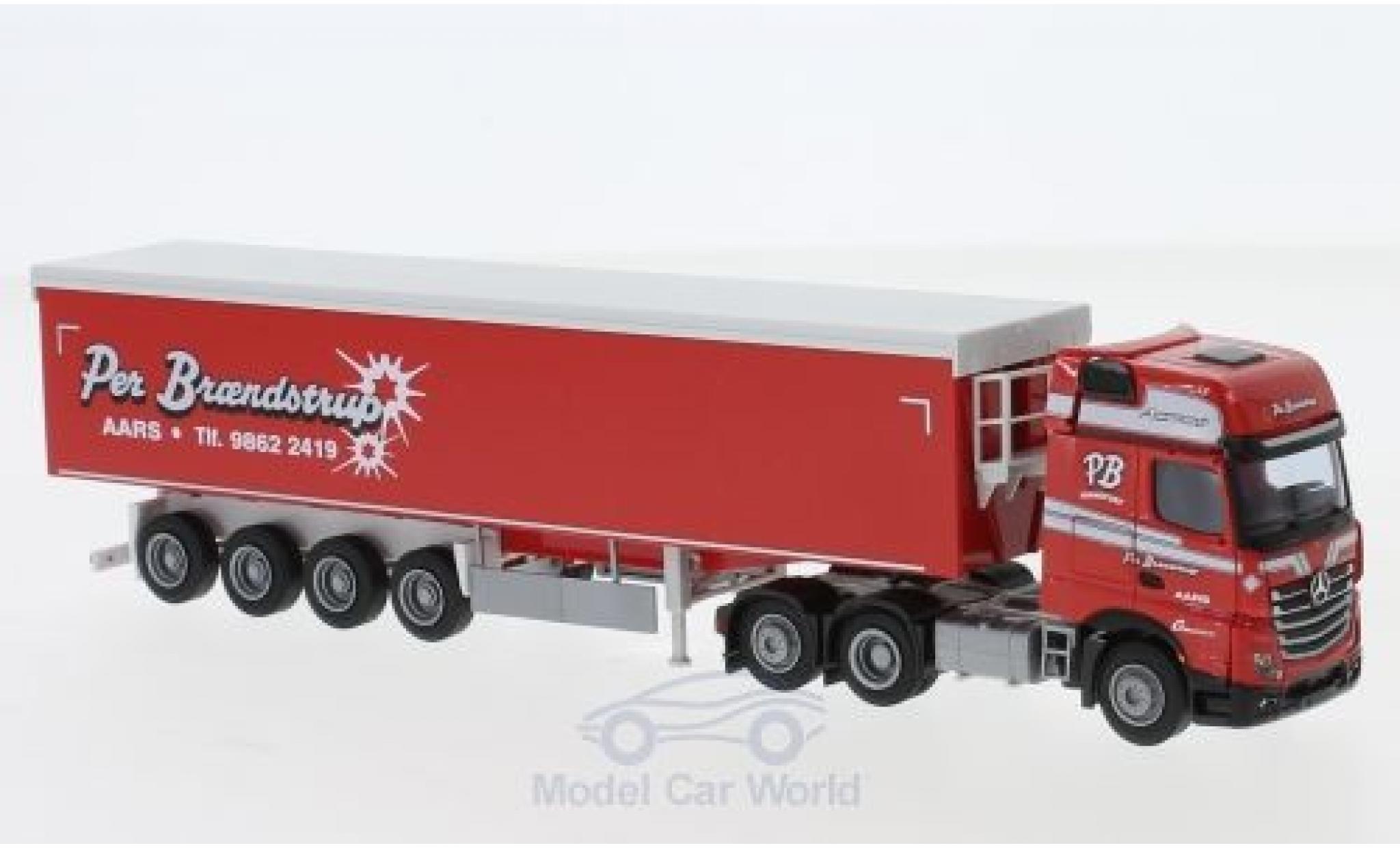 Mercedes Actros 1/87 AWM 2 Giga. Aerop. Braendstrup Kipp-SZ modelauto