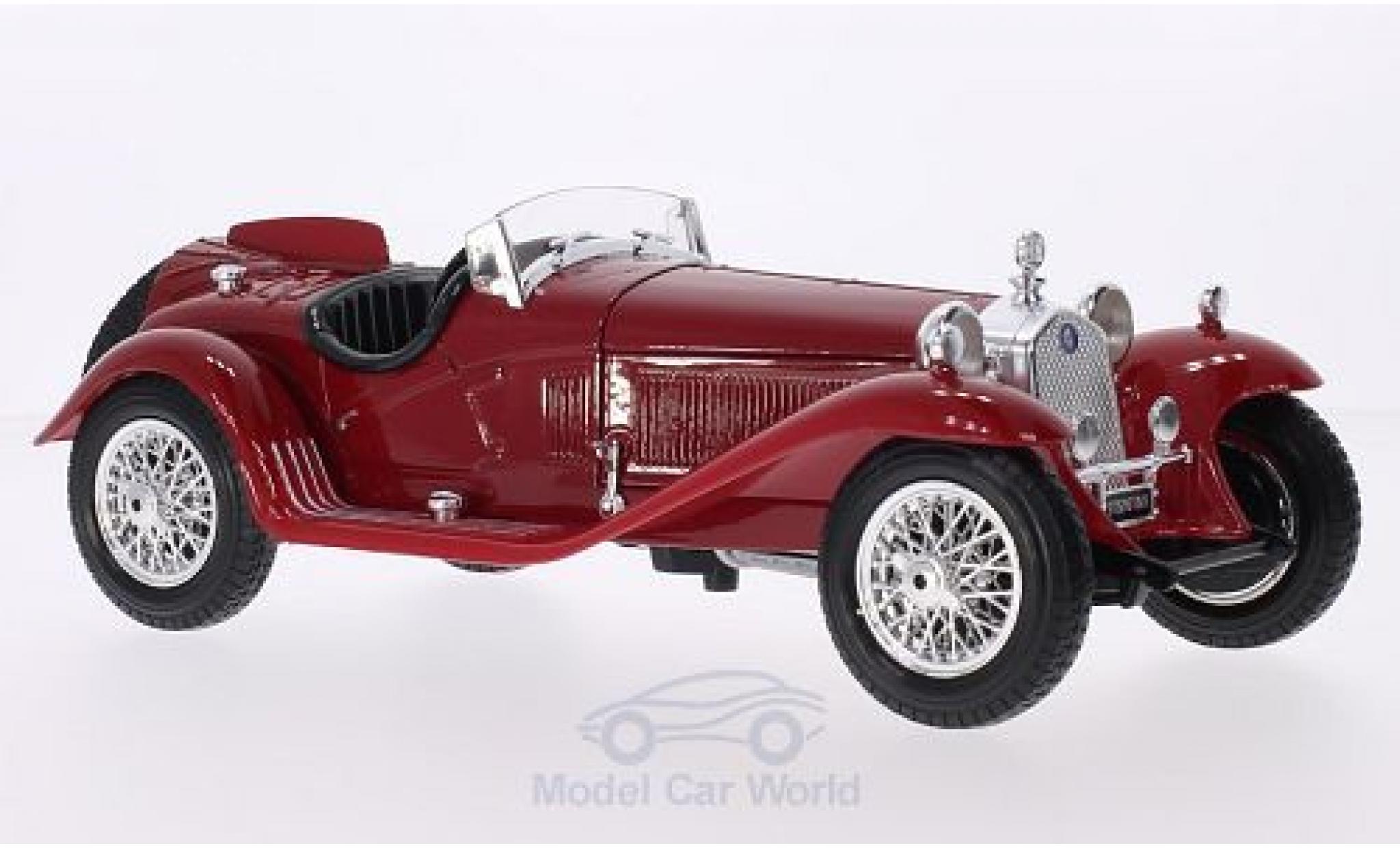 Alfa Romeo 8C 1/18 Burago 2300 Spider Touring rood RHD ohne Vitrine modelauto