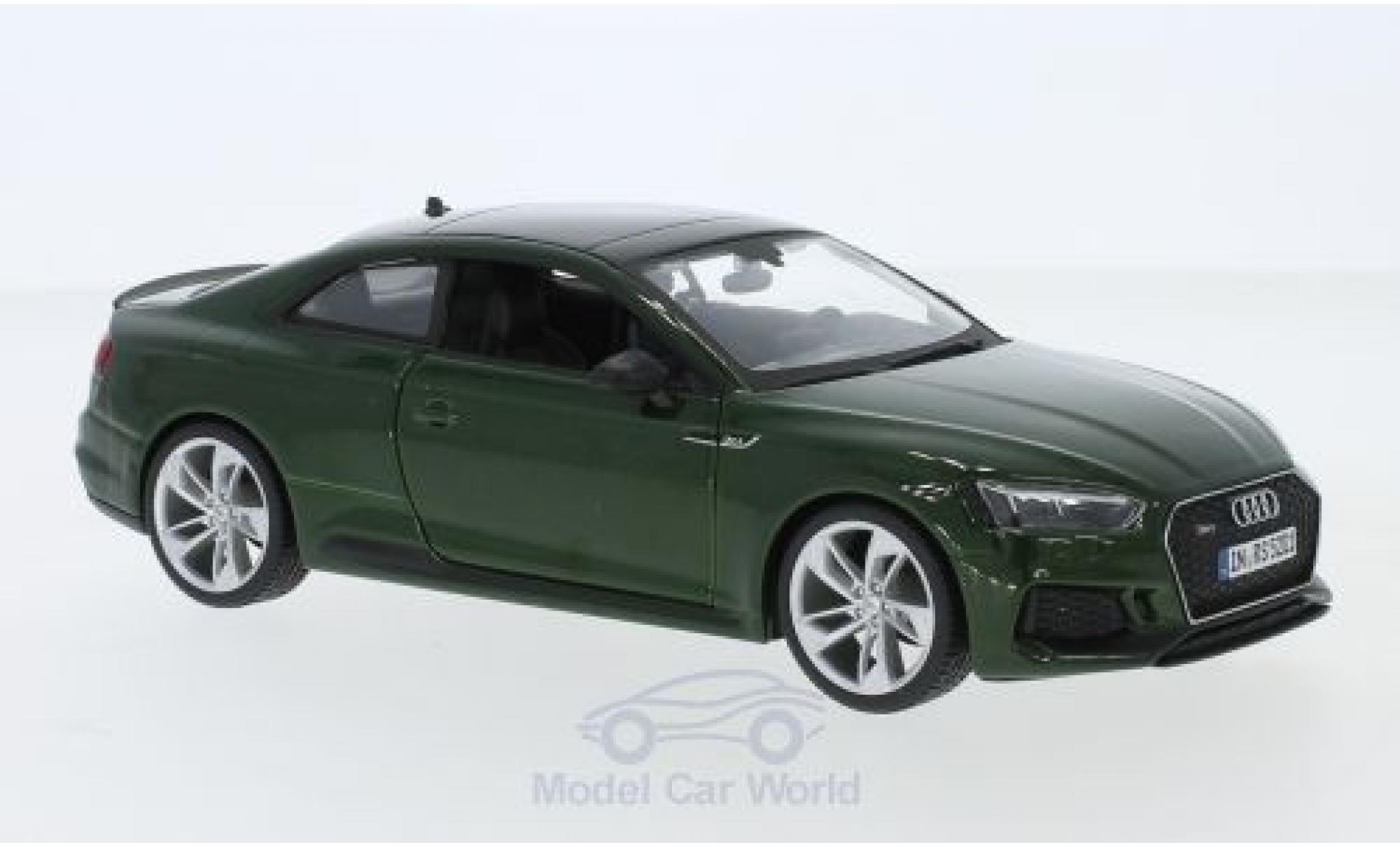 Audi RS5 1/24 Burago RS 5 metallic groen 2019 modelauto