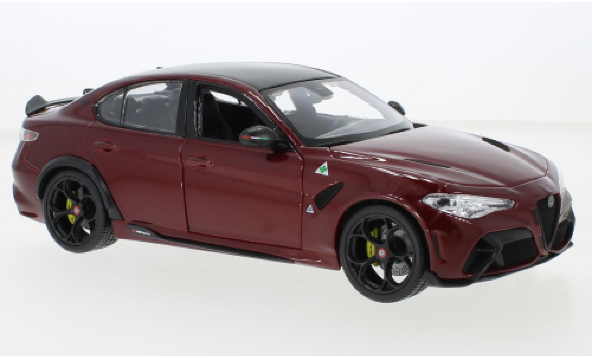 Alfa Romeo Giulia 1/18 Burago GTA metallic rood 2020 modelauto
