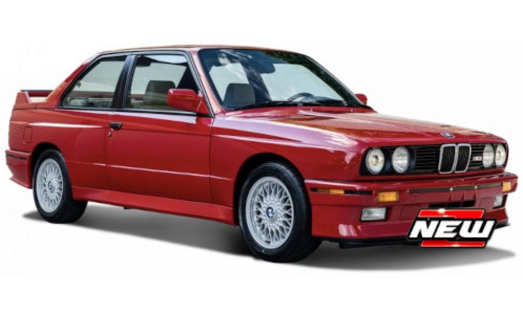 Bmw M3 1/24 Burago (E30) rood 1988 modelauto