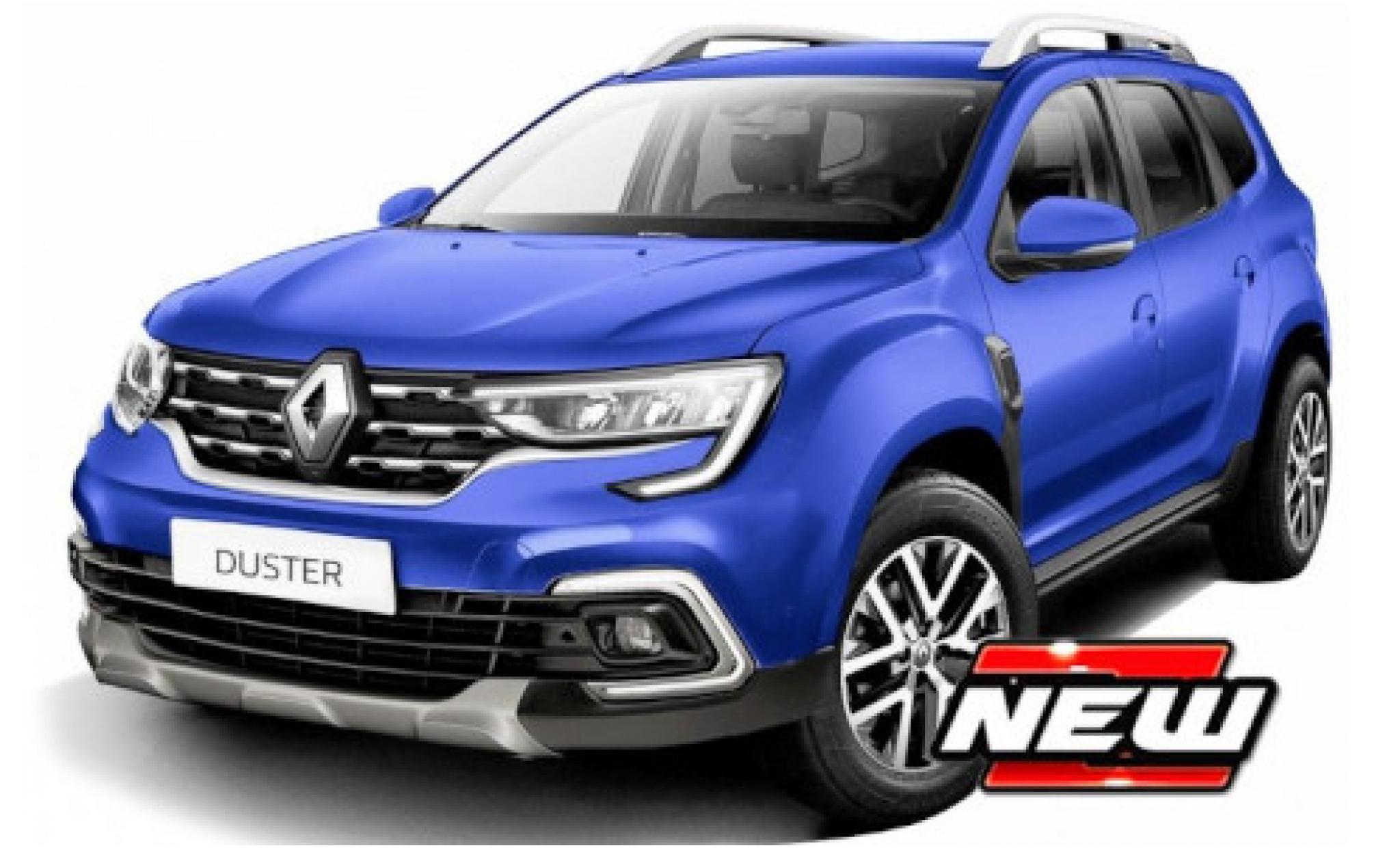 Dacia Duster 1/43 Burago blauw 2021 modelauto