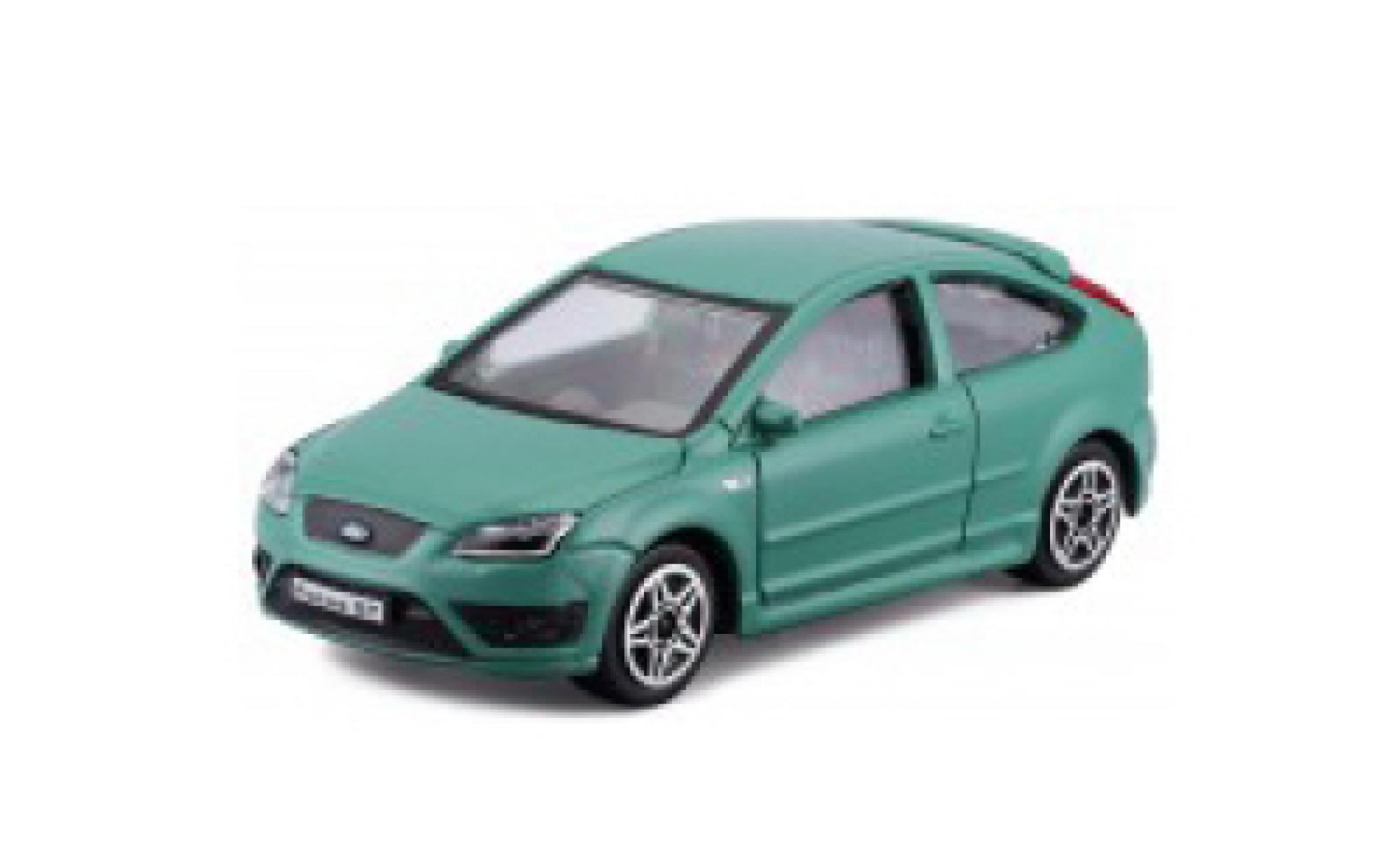 Ford Focus 1/43 Burago MKII ST metallic groen modelauto