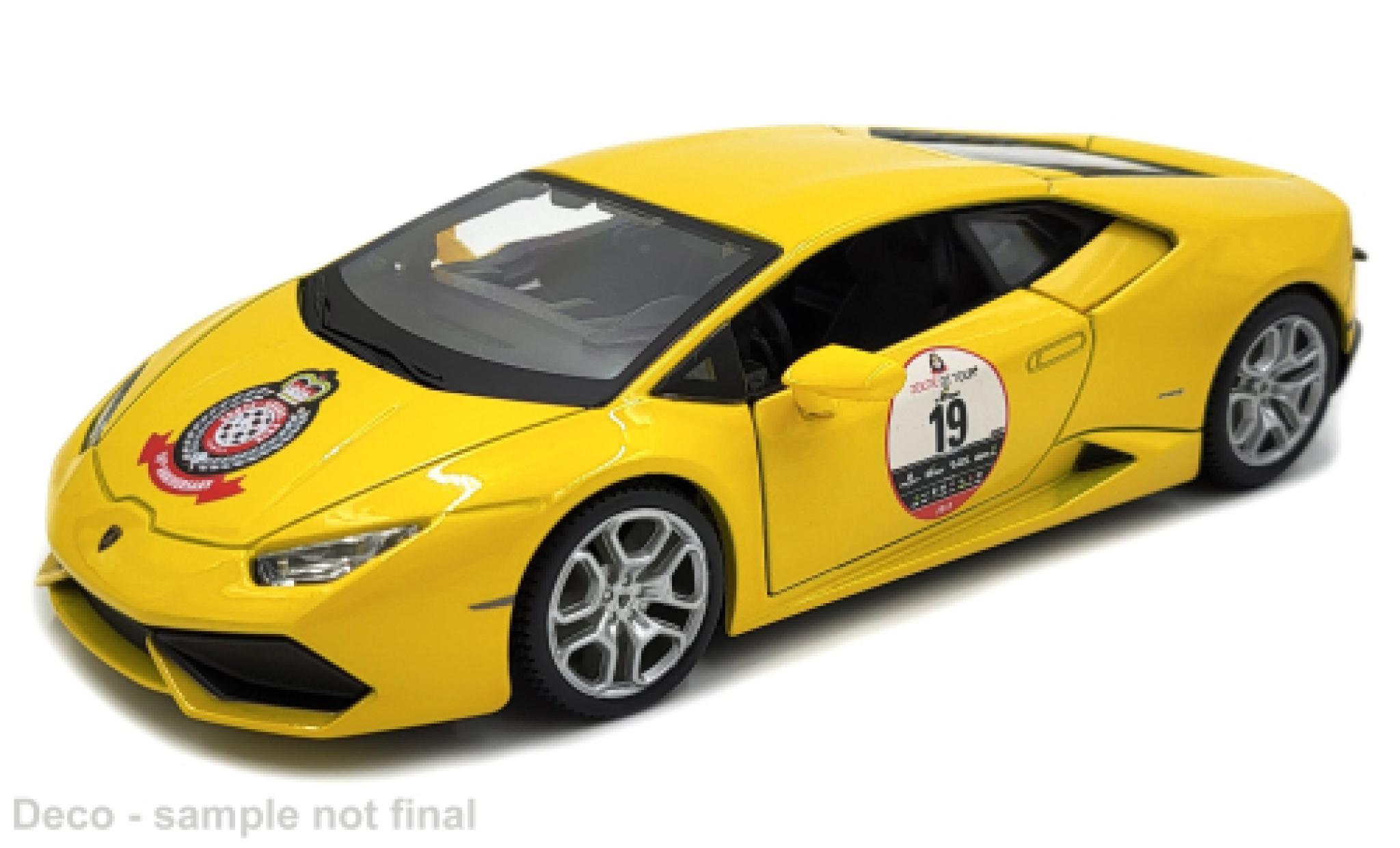 Lamborghini Huracan 1/24 Burago Bburago Performante geel Zoute Grand Prix 2019 modelauto