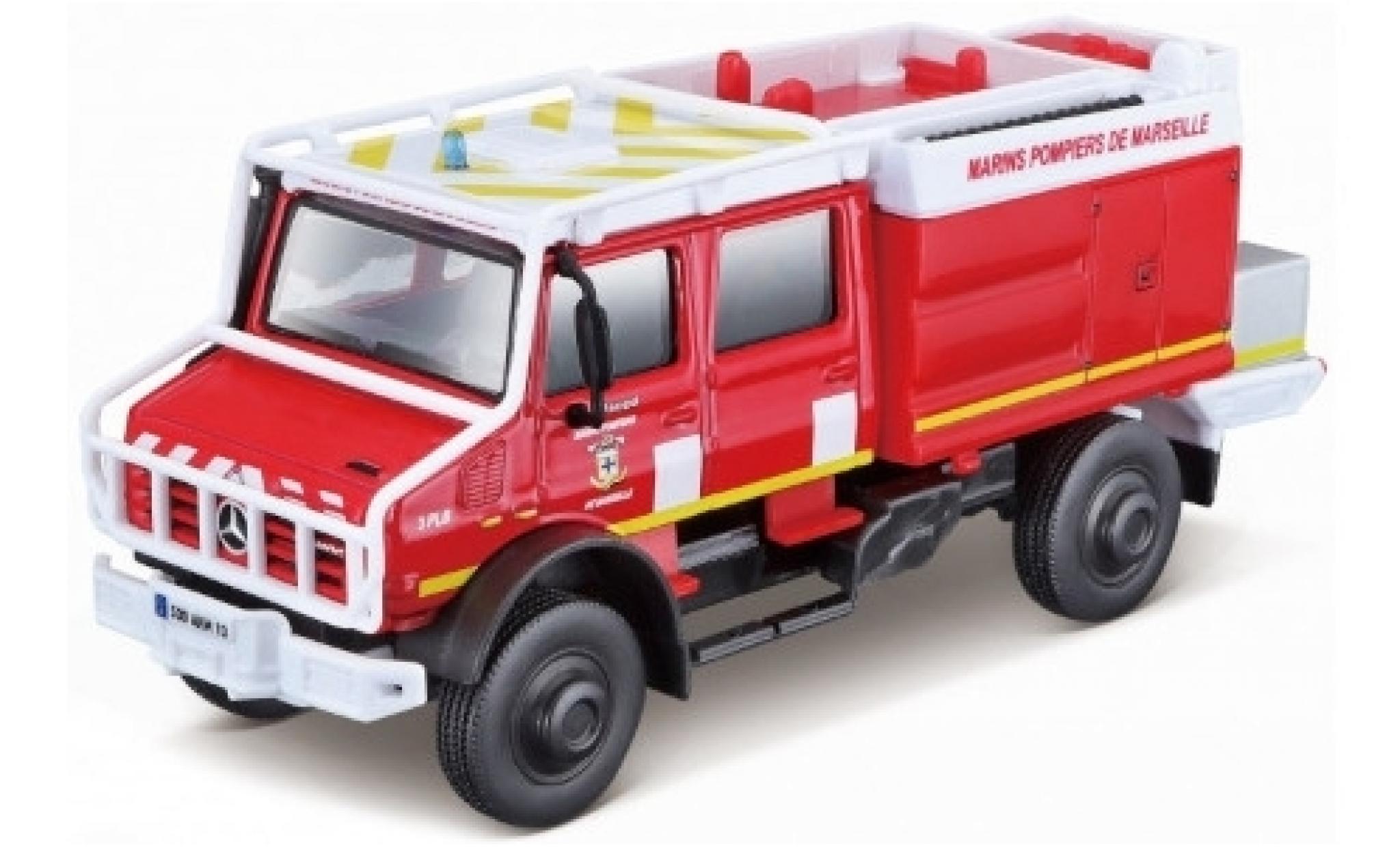Mercedes Unimog 1/50 Burago U5000 Marins Brandweer De Marseille modelauto