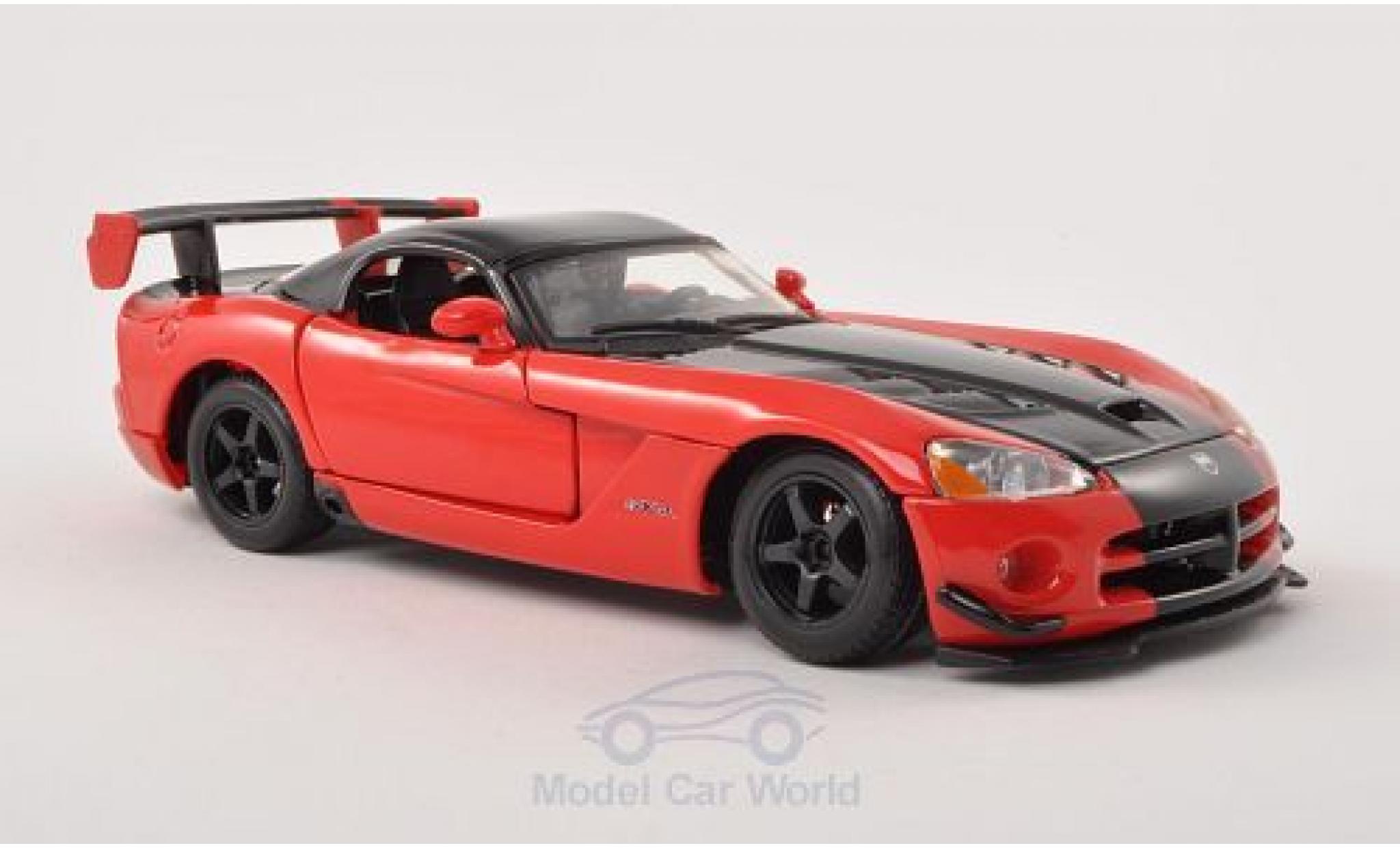Dodge Viper 1/24 Burago SRT10 ACR rood/zwart modelauto