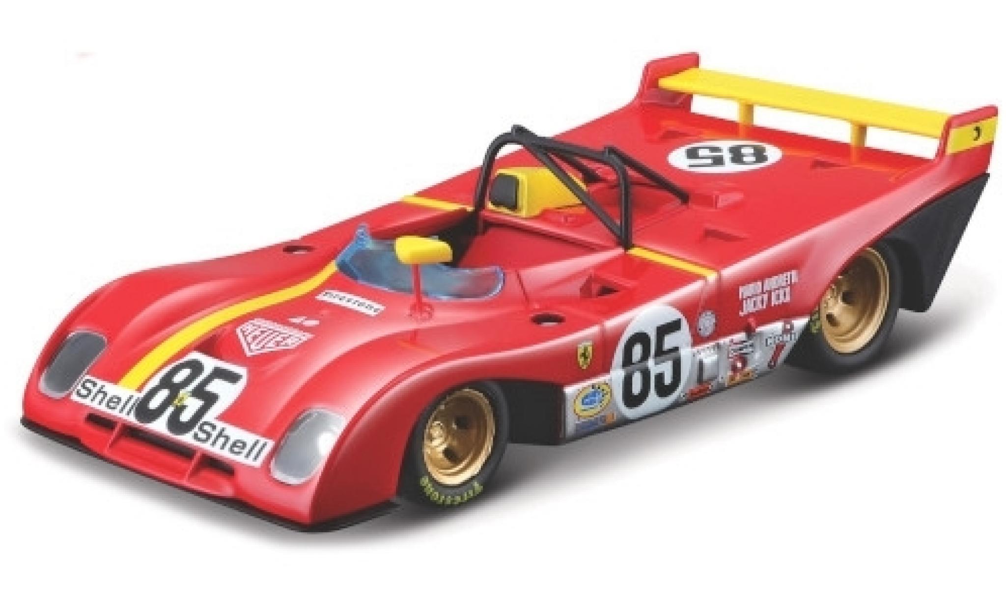 Ferrari 312 1/43 Burago P RHD No.85 Scuderia 6h Watkins Glen 1972 M. Andretti/J.Ickx modelauto