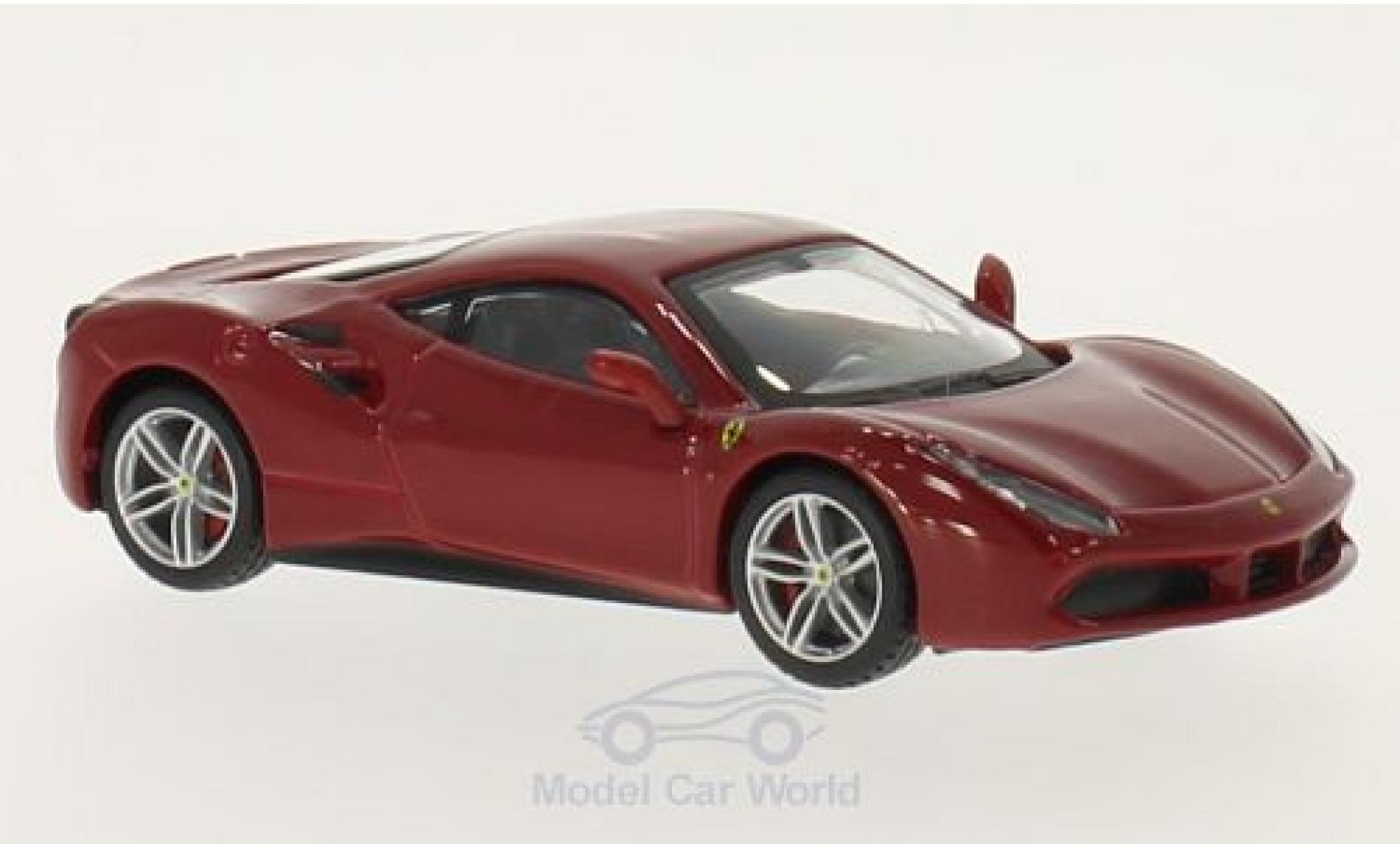 Ferrari 488 1/24 Burago GTB rood modelauto