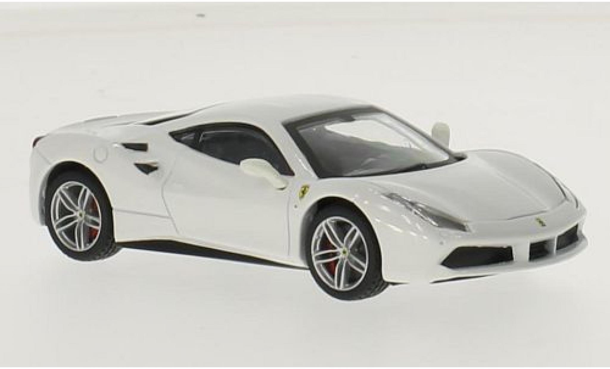 Ferrari 488 1/43 Burago GTB wit modelauto