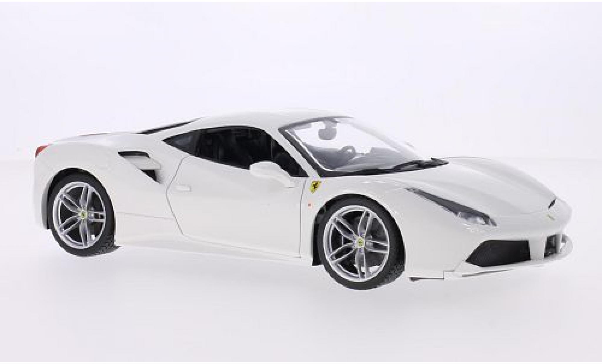 Ferrari 488 1/18 Burago GTB wit 2014 modelauto