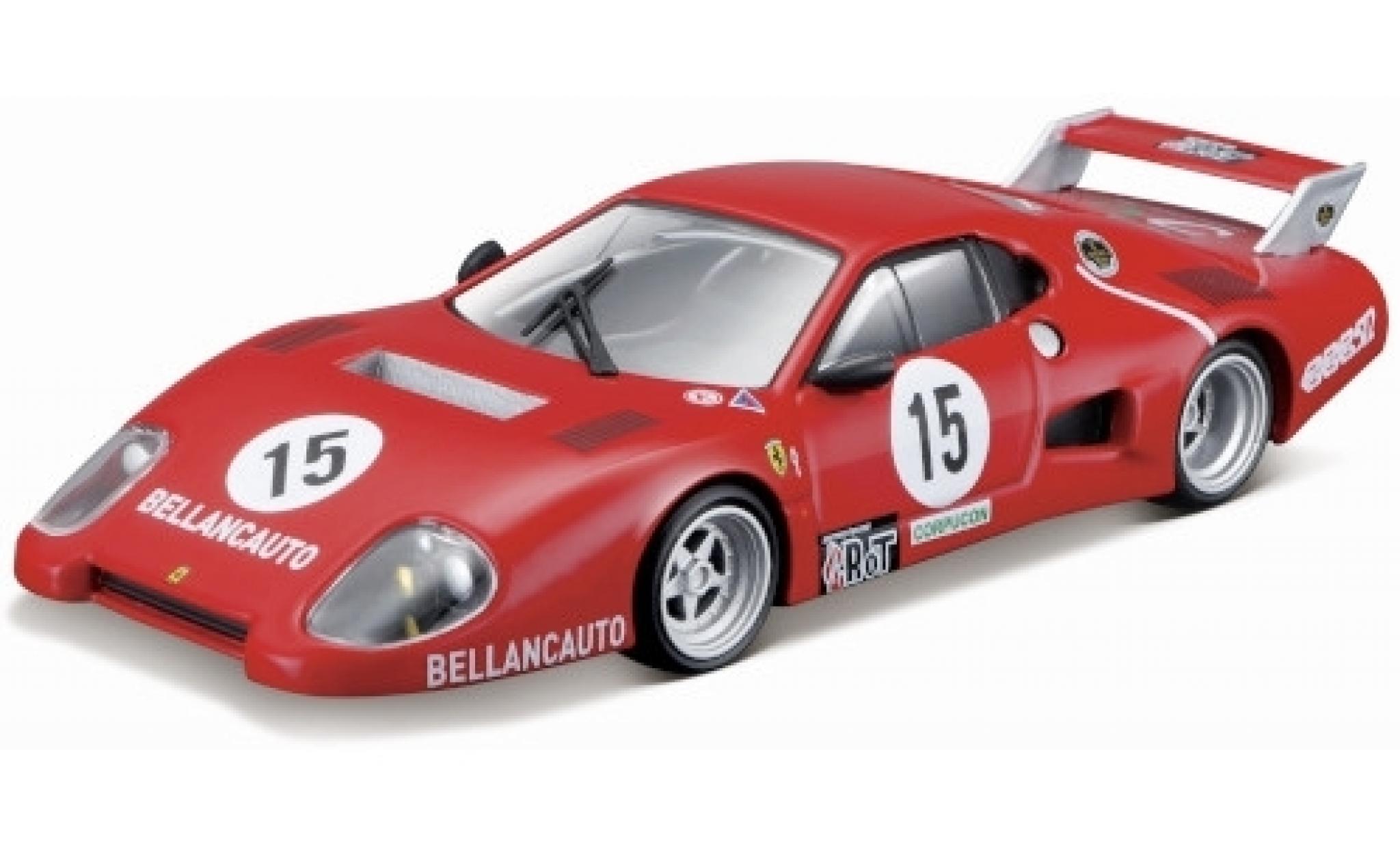 Ferrari 512 1/43 Burago BB Series II No.15 Bellancauto 1000km Monza 1981 M.Flammini/S.Dini/F.Violati modelauto