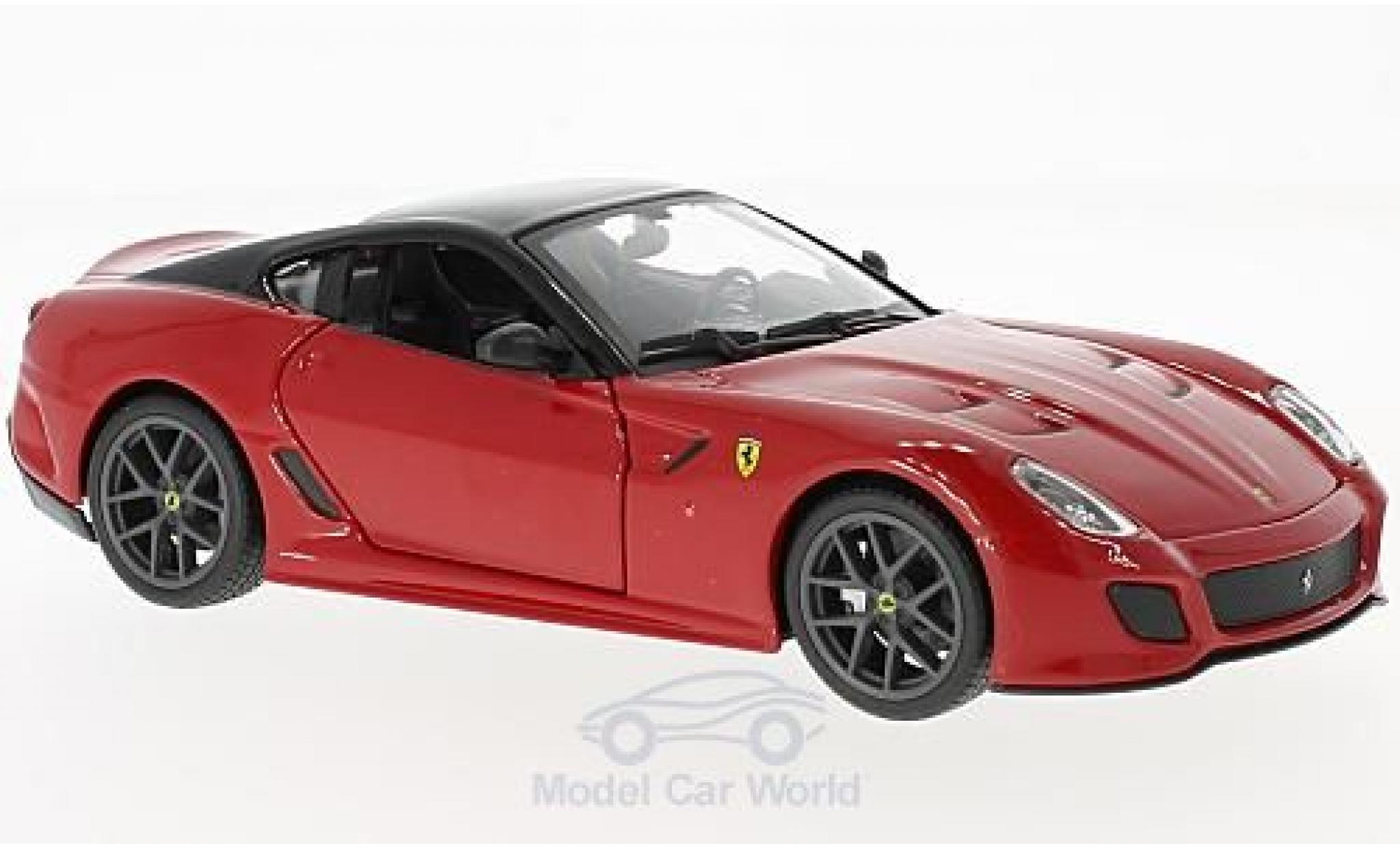 Ferrari 599 GTO 1/24 Burago GTO rood/zwart modelauto