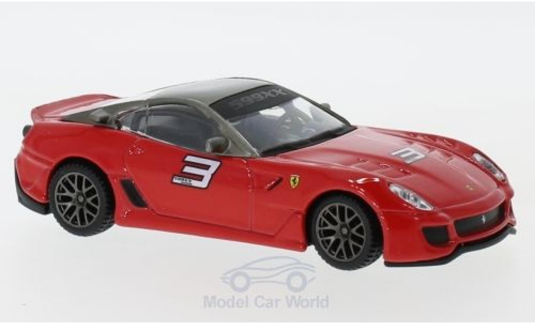 Ferrari 599 1/43 Burago XX rood/wit pull-back modelauto