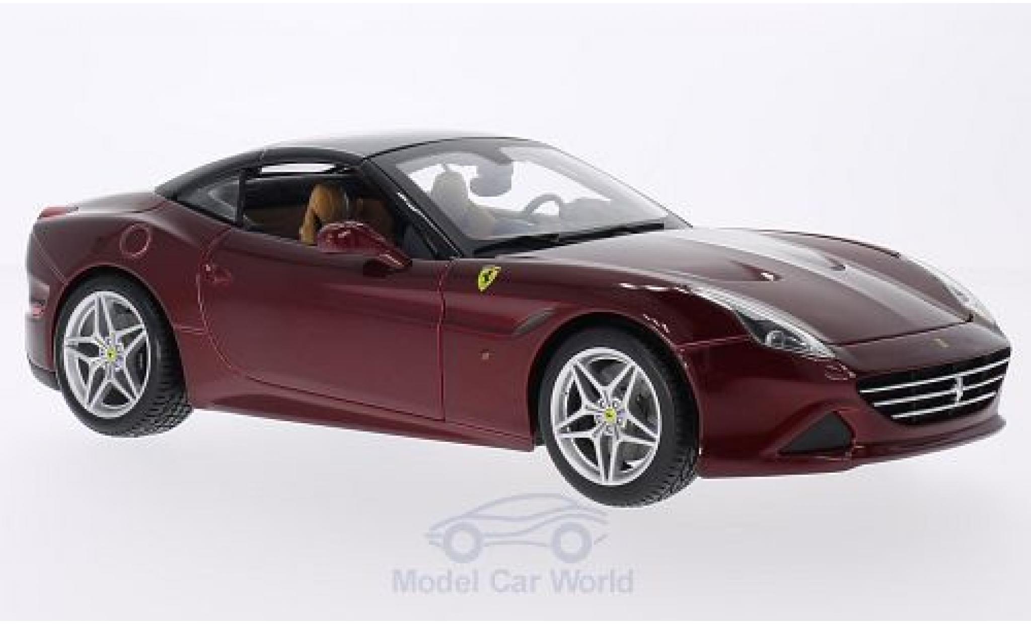 Ferrari California 1/18 Burago T metallic rood modelauto