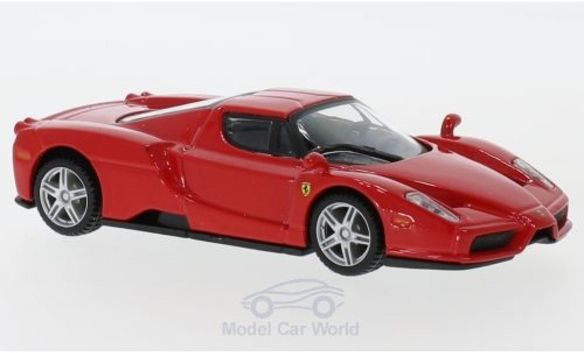 Ferrari Enzo 1/43 Burago rood/wit pull-back modelauto