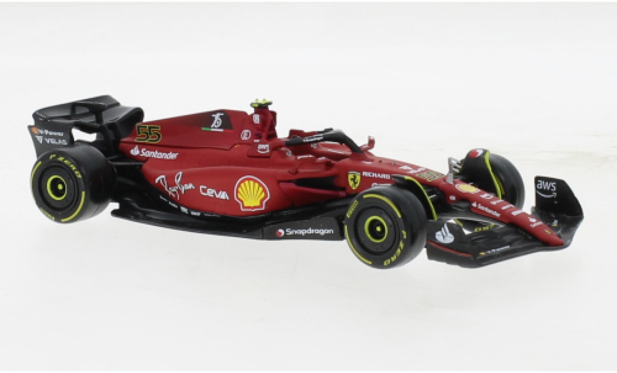 Ferrari F1 1/43 Burago Bburago -75 No.55 Scuderia Formel 1 2022 1:43 modelauto