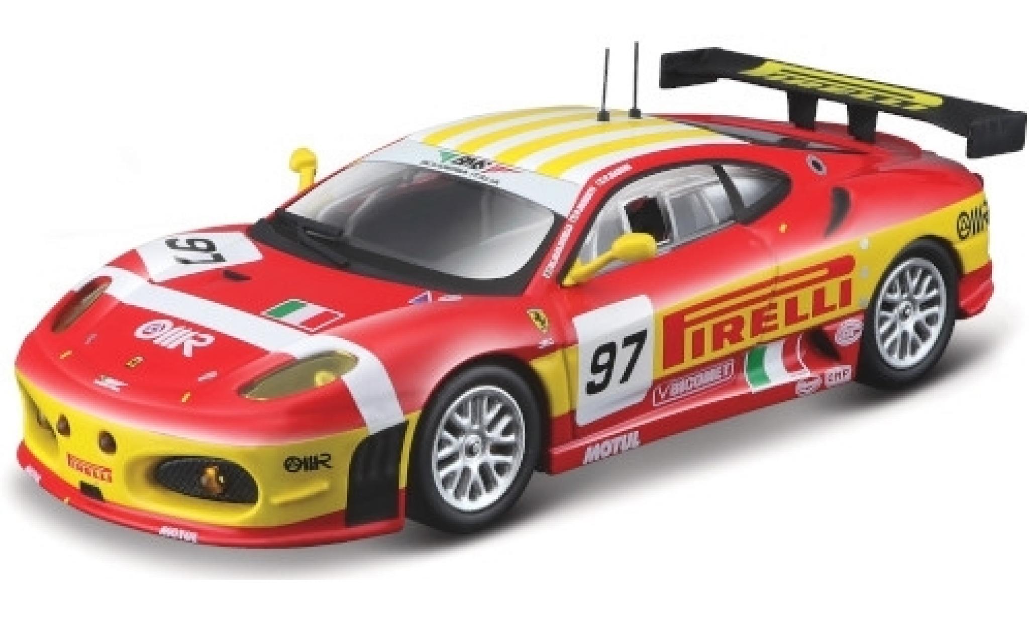 Ferrari F430 1/43 Burago GTC No.97 BMS Scuderia Italia Pirelli 24h Le Mans 2008 F.Babini/M.Malucelli/P.Ruberti modelauto