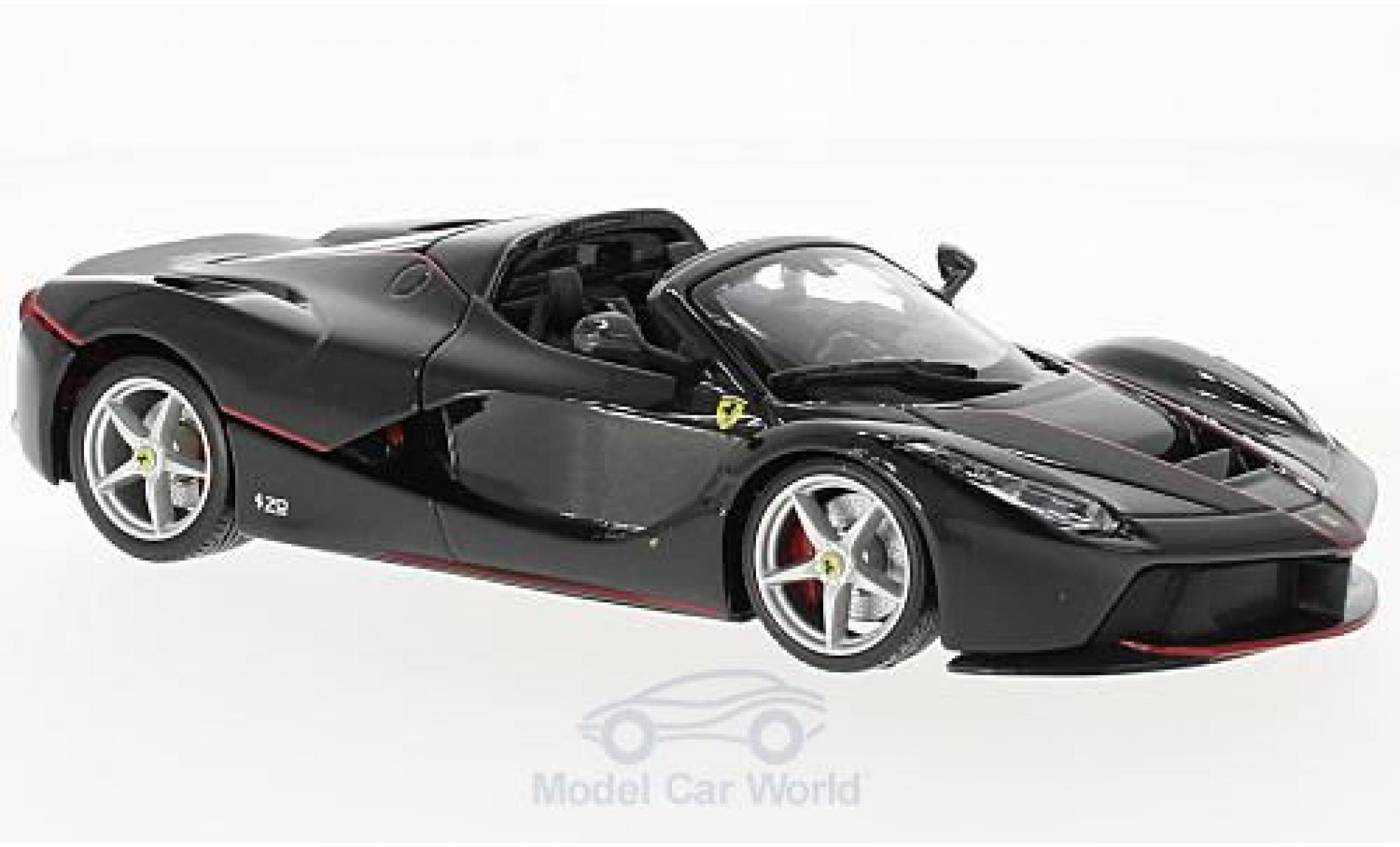 Ferrari LaFerrari 1/24 Burago La Aperta metallic zwart modelauto