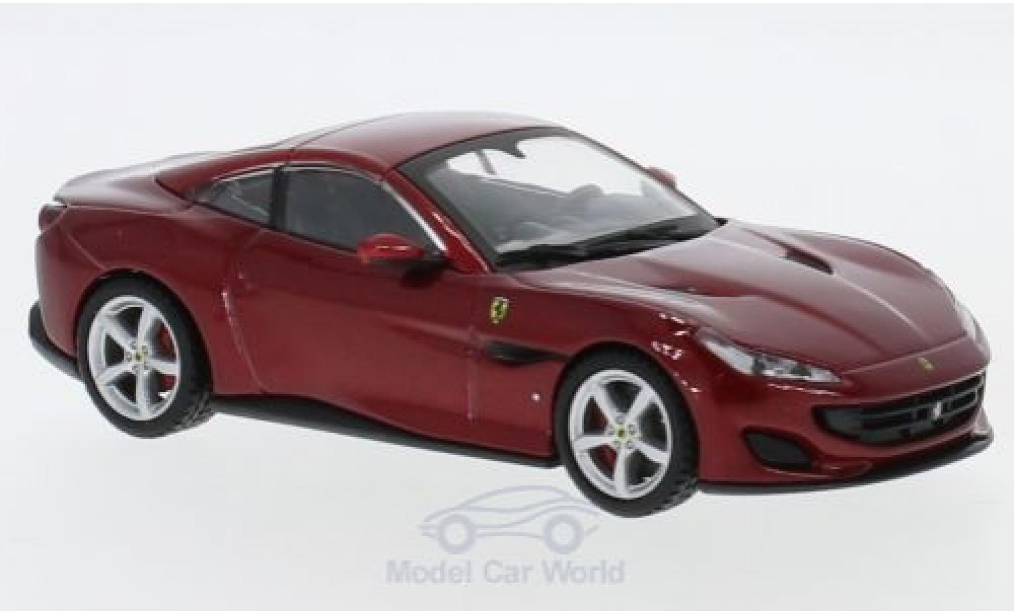 Ferrari Portofino 1/43 Burago Cabriolet Signature rood modelauto