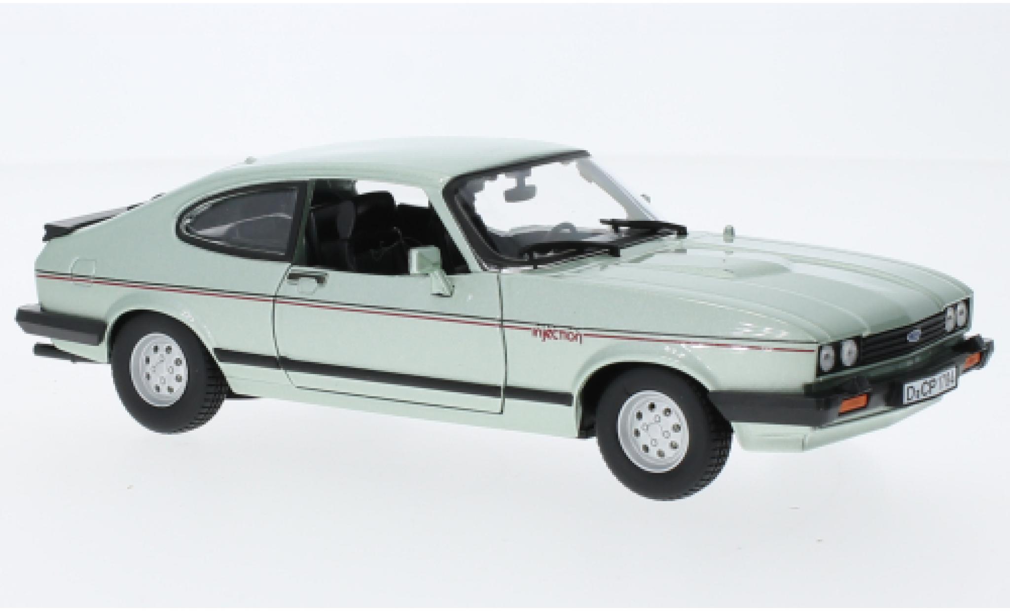 Ford Capri 1/24 Burago Bburago MK III 2.8 Injection metallic groen 1982 1:24 modelauto
