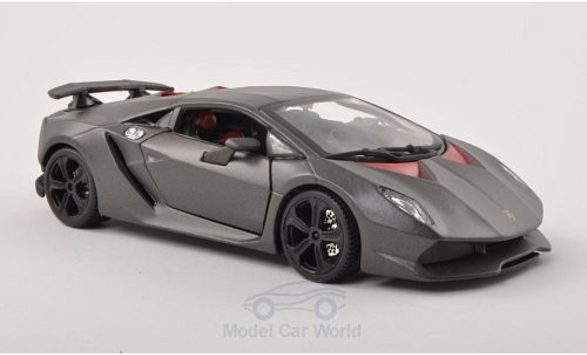 Lamborghini Sesto Elemento 1/24 Burago matt-grijs modelauto