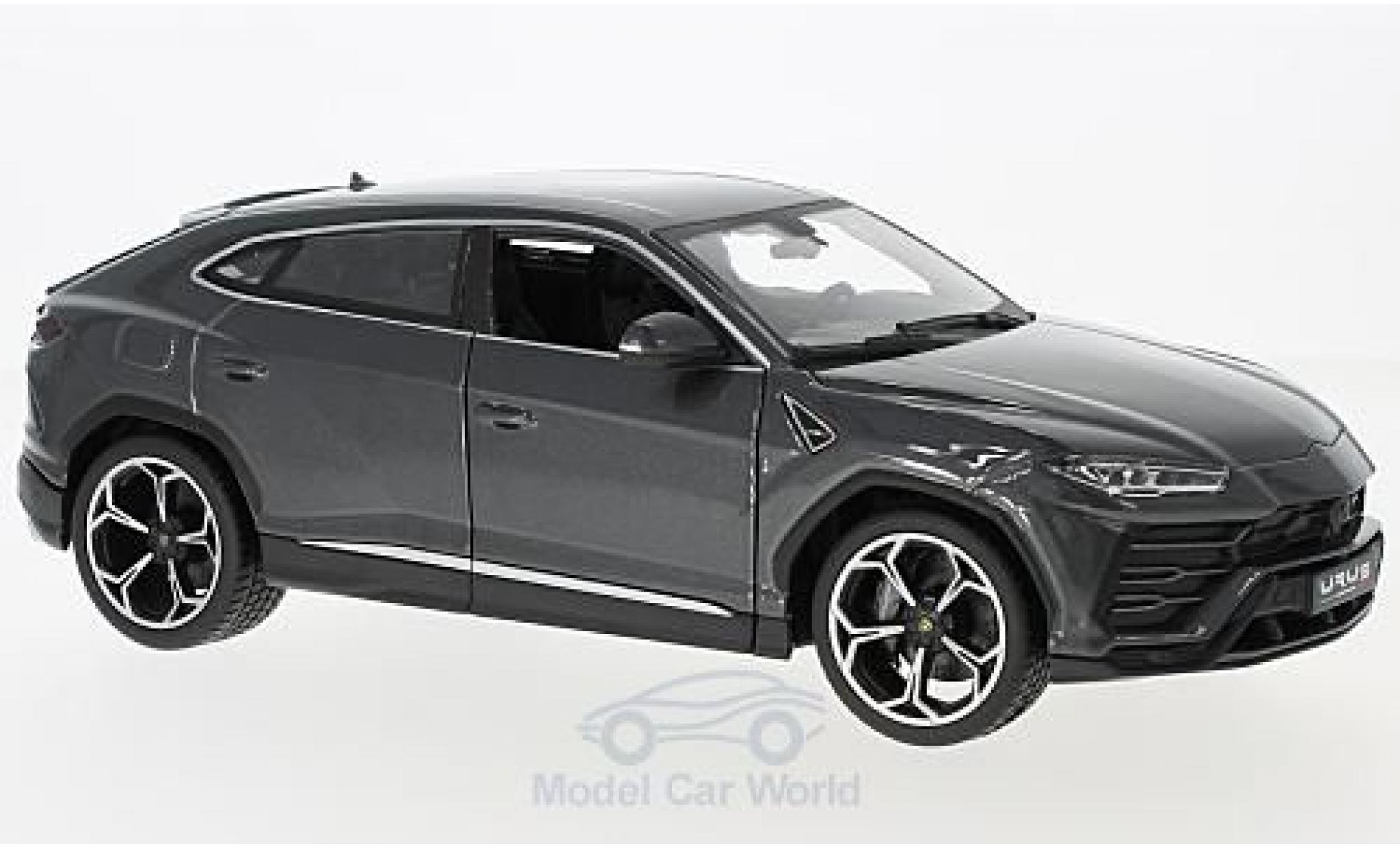 Lamborghini Urus 1/18 Burago metallic grijs 2018 modelauto